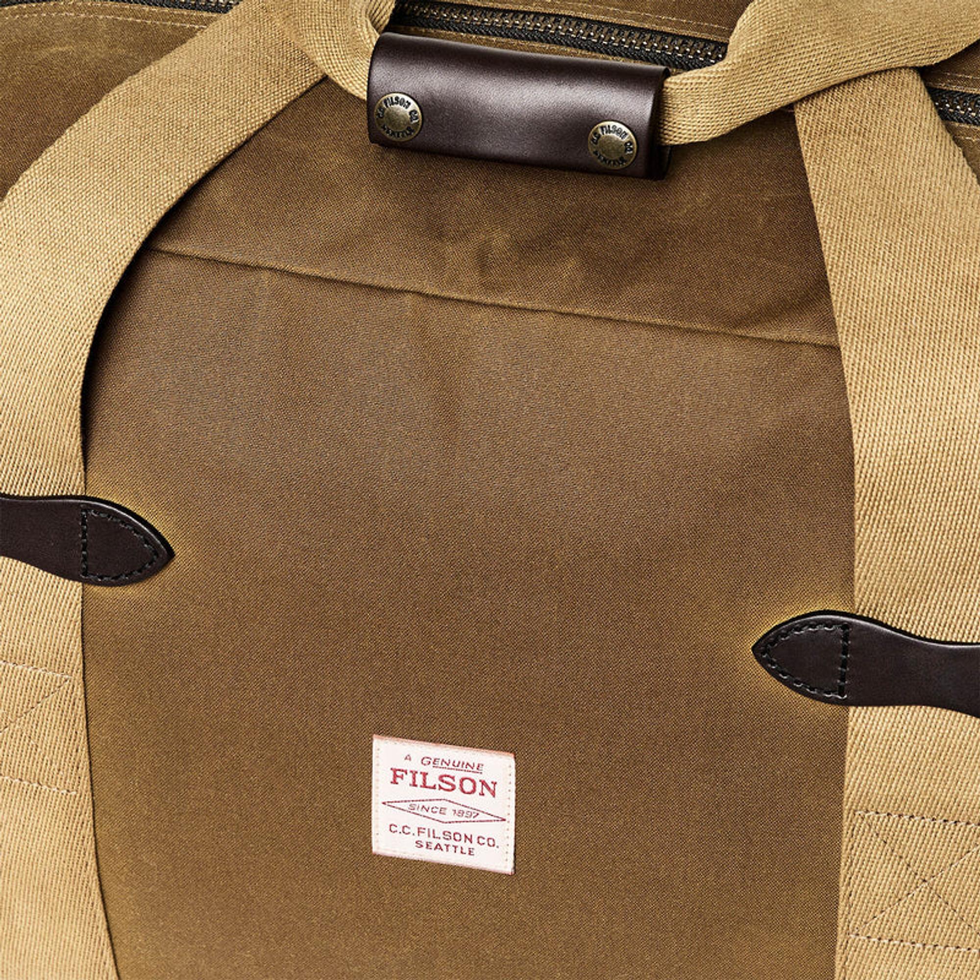 Product image 6 of 6 of Filson Tin Cloth Medium Duffle Bag - Dark Tan