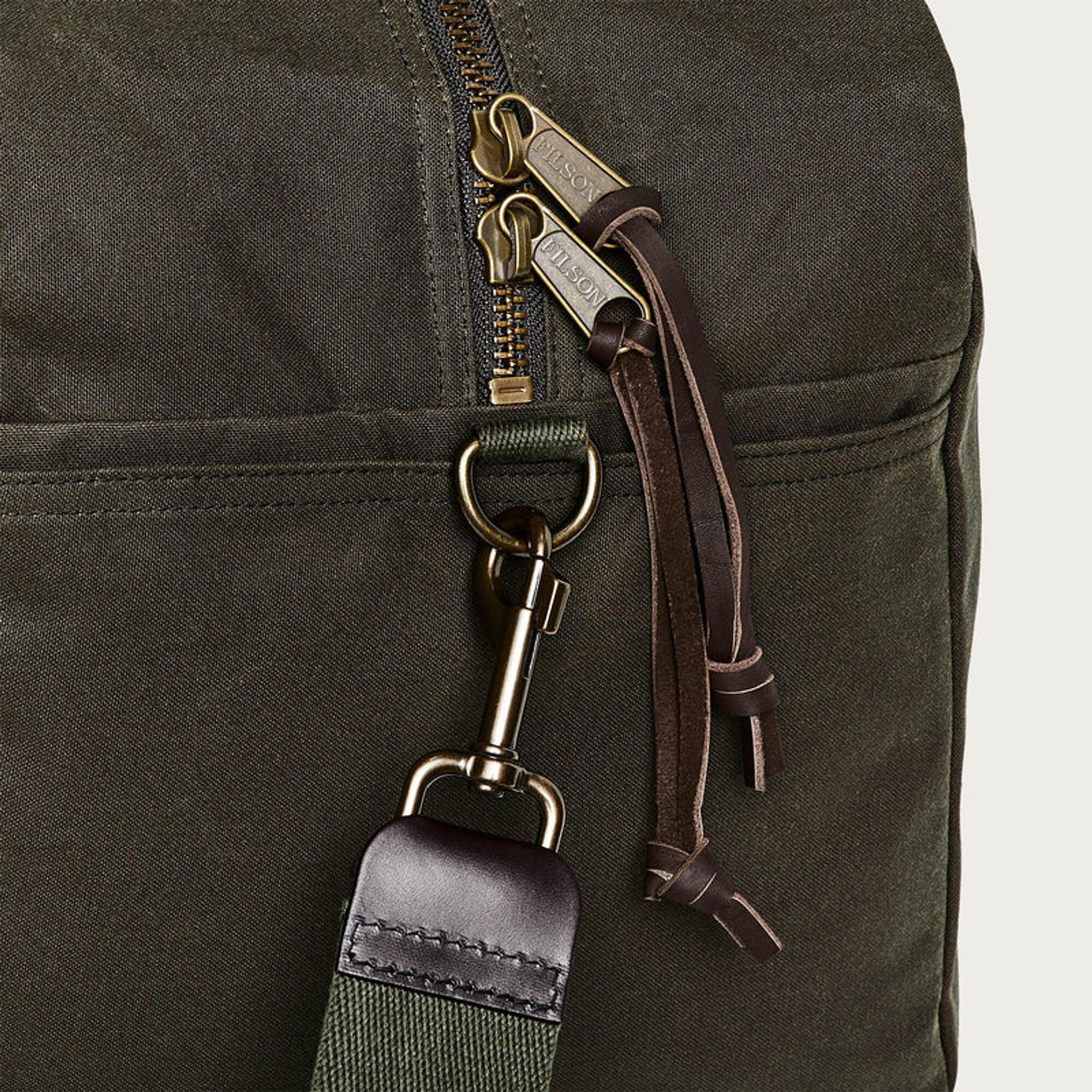 Product image 5 of 7 of Filson Tin Cloth Medium Duffle Bag - Otter Green