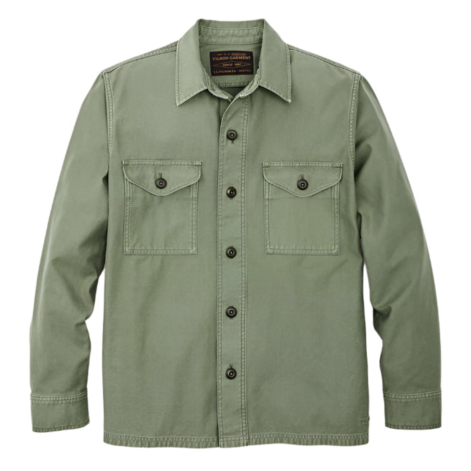 Product image 1 of 9 of Filson Cotton Field Jac-Shirt - Washed Fatigue Green
