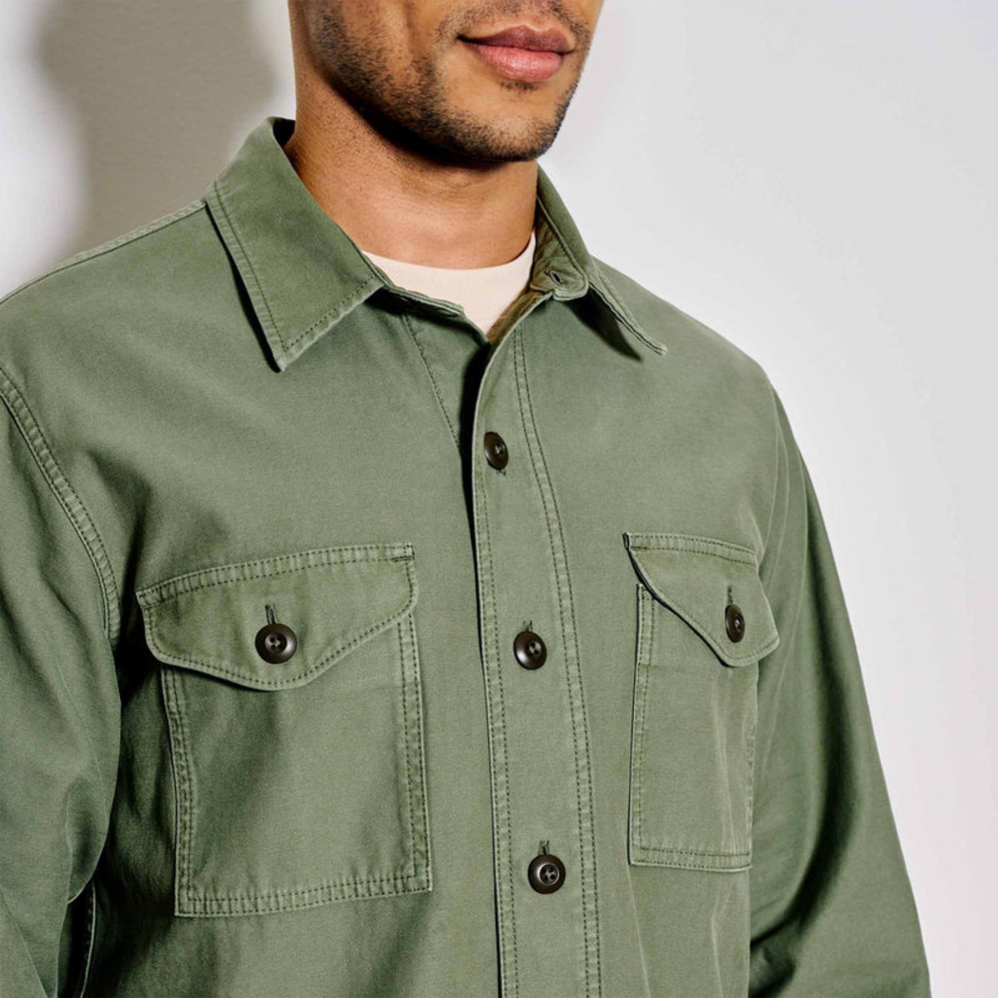 Product image 7 of 9 of Filson Cotton Field Jac-Shirt - Washed Fatigue Green