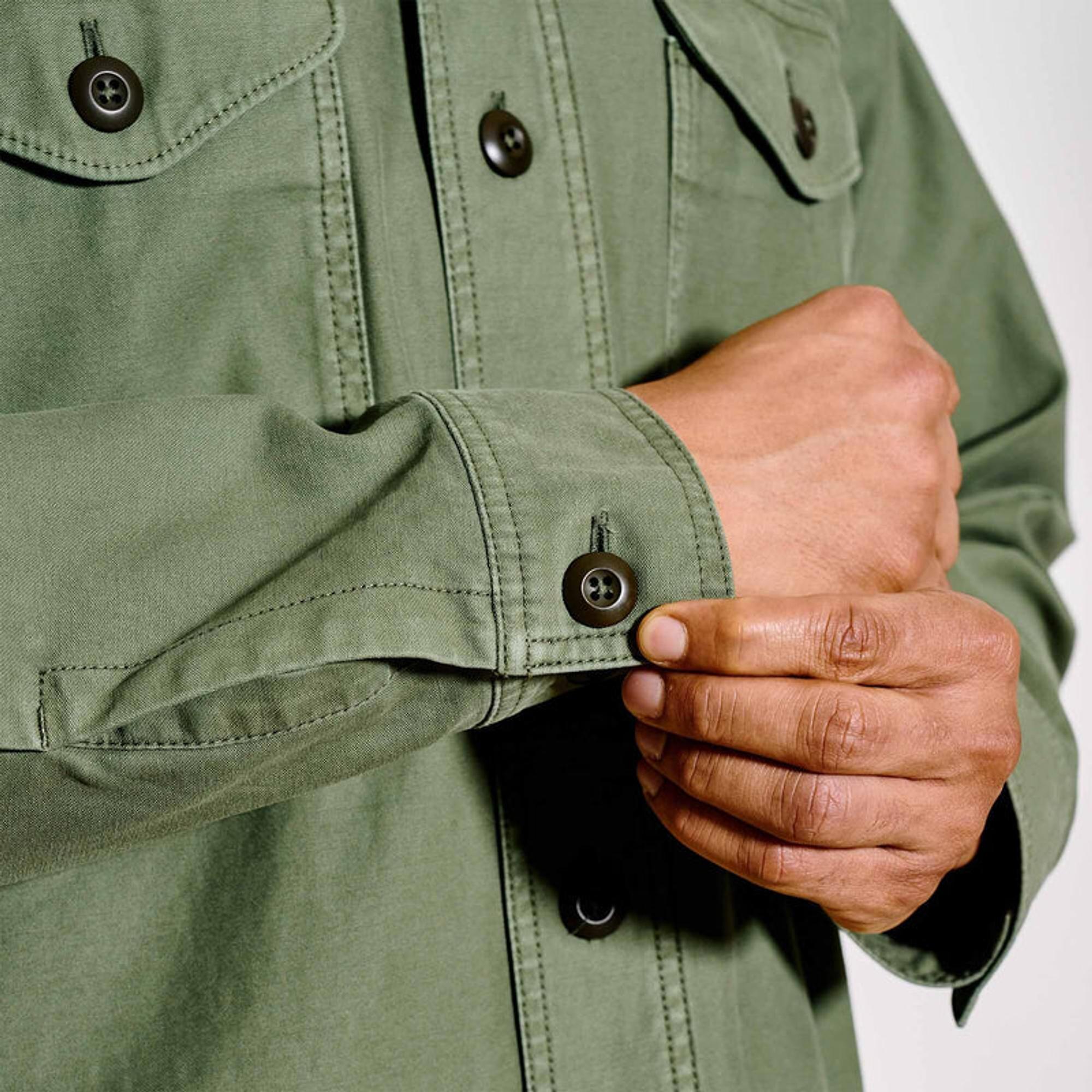 Product image 8 of 9 of Filson Cotton Field Jac-Shirt - Washed Fatigue Green