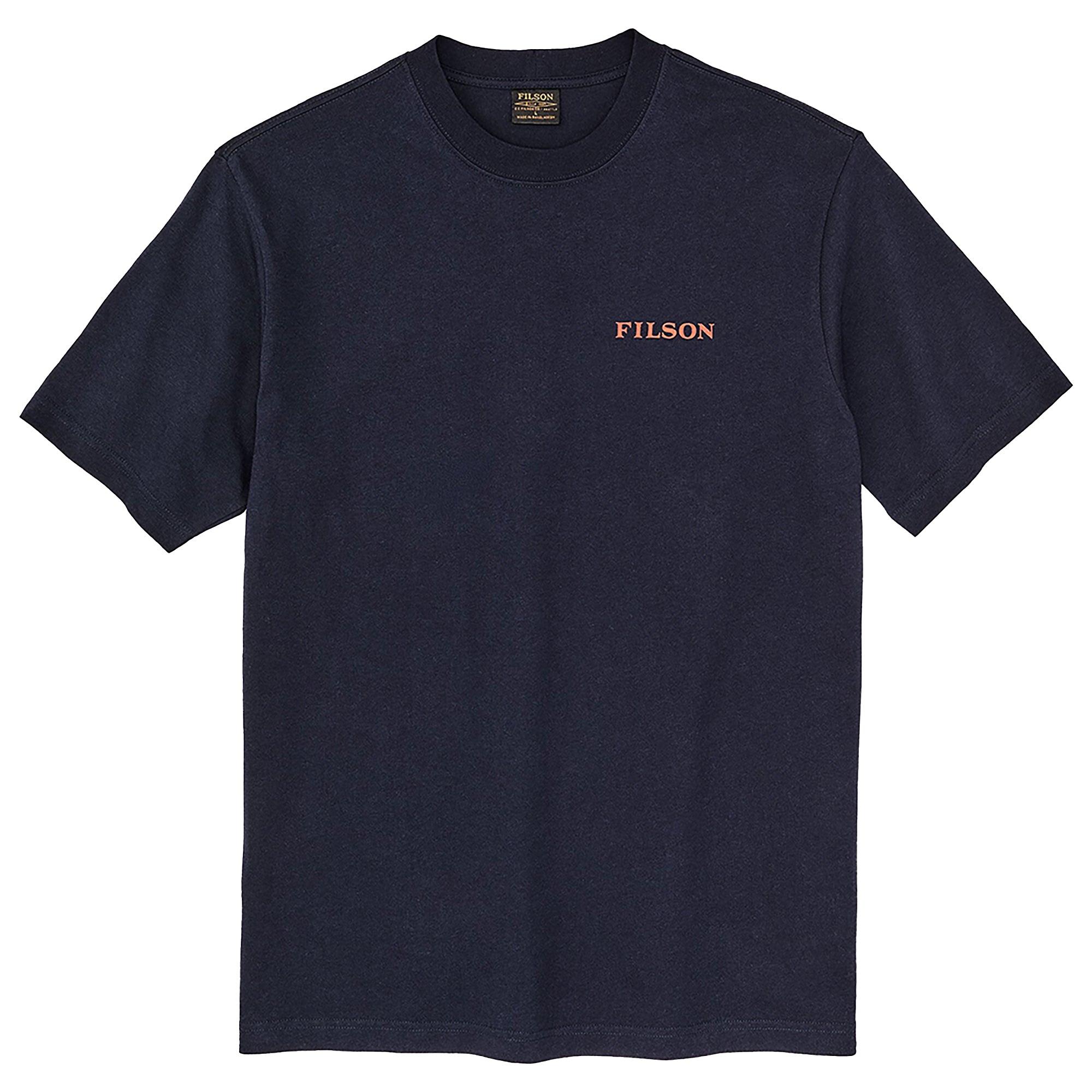 Product image 1 of 4 of Filson Men's Frontier Logo T-Shirt - Night Sky/Scenic Mark