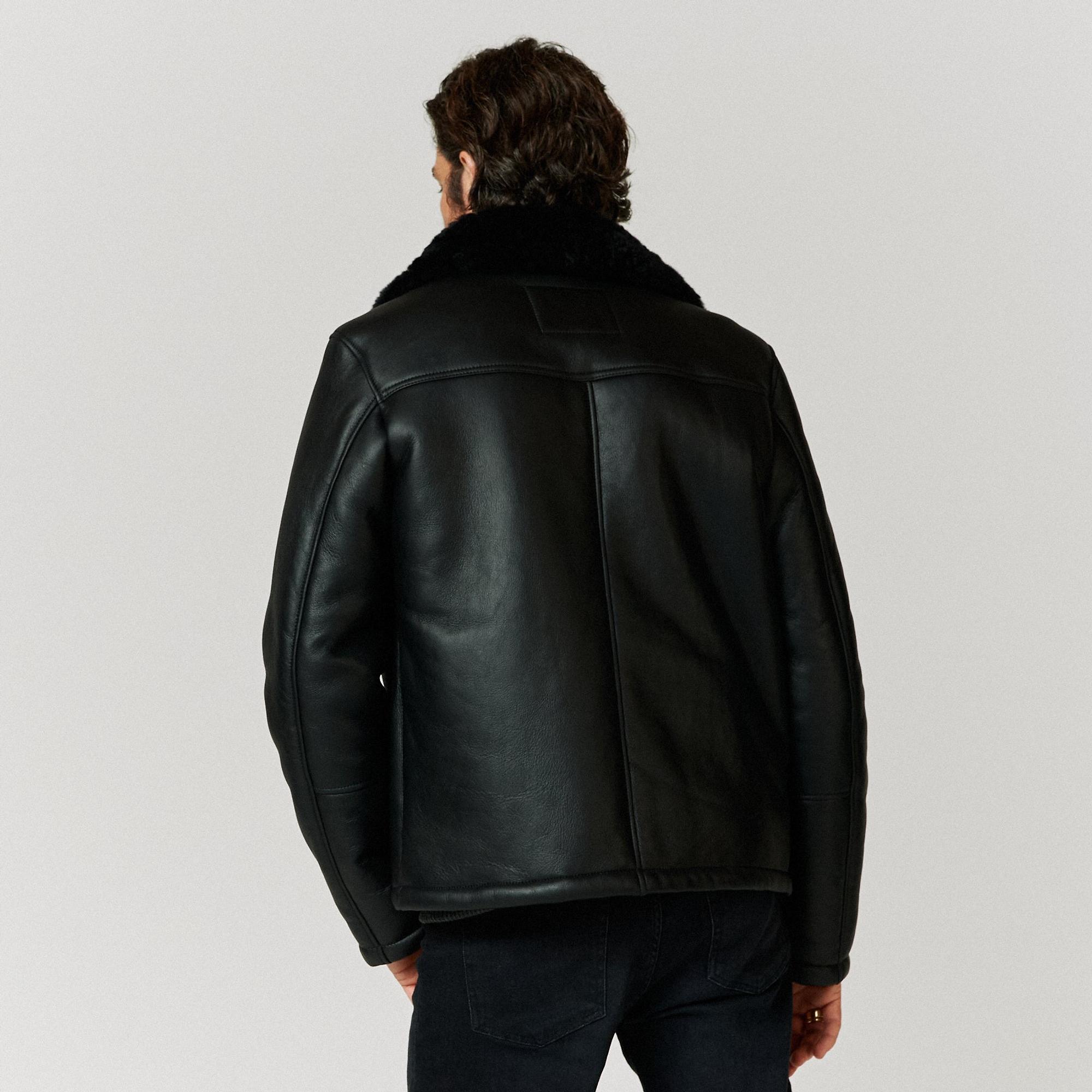 Product image 6 of 11 of Oliver Sweeney Men's Follakilla Double Faced Shearling Jacket - Black
