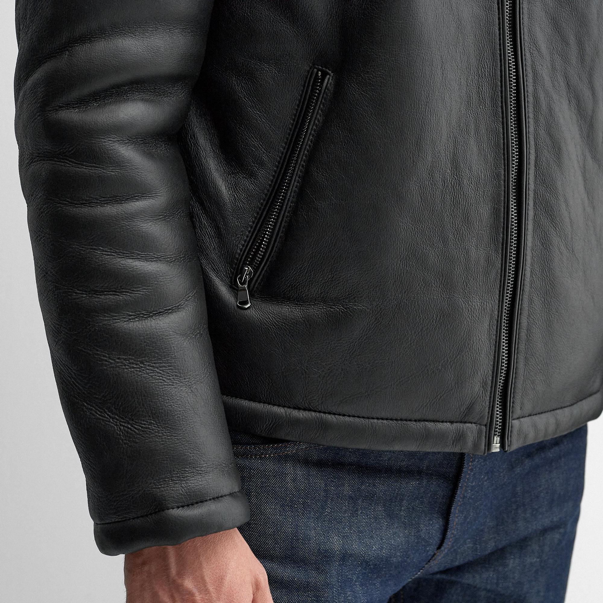 Product image 9 of 11 of Oliver Sweeney Men's Follakilla Double Faced Shearling Jacket - Black