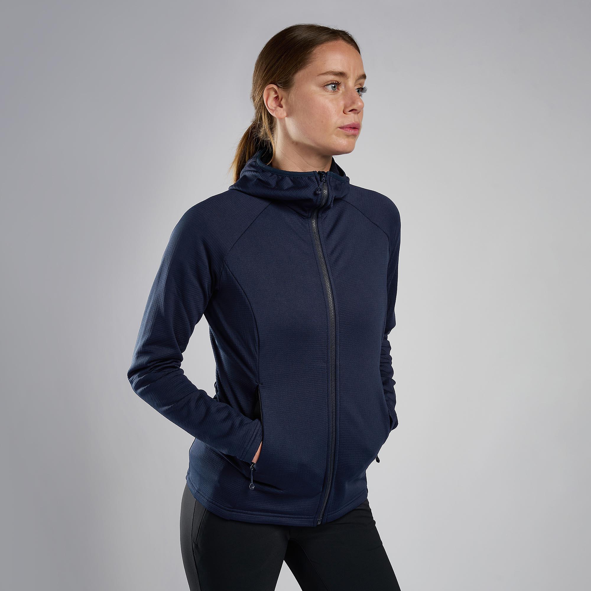Product image 4 of 6 of Montane Women's Protium Hooded Fleece Jacket - Eclipse Blue