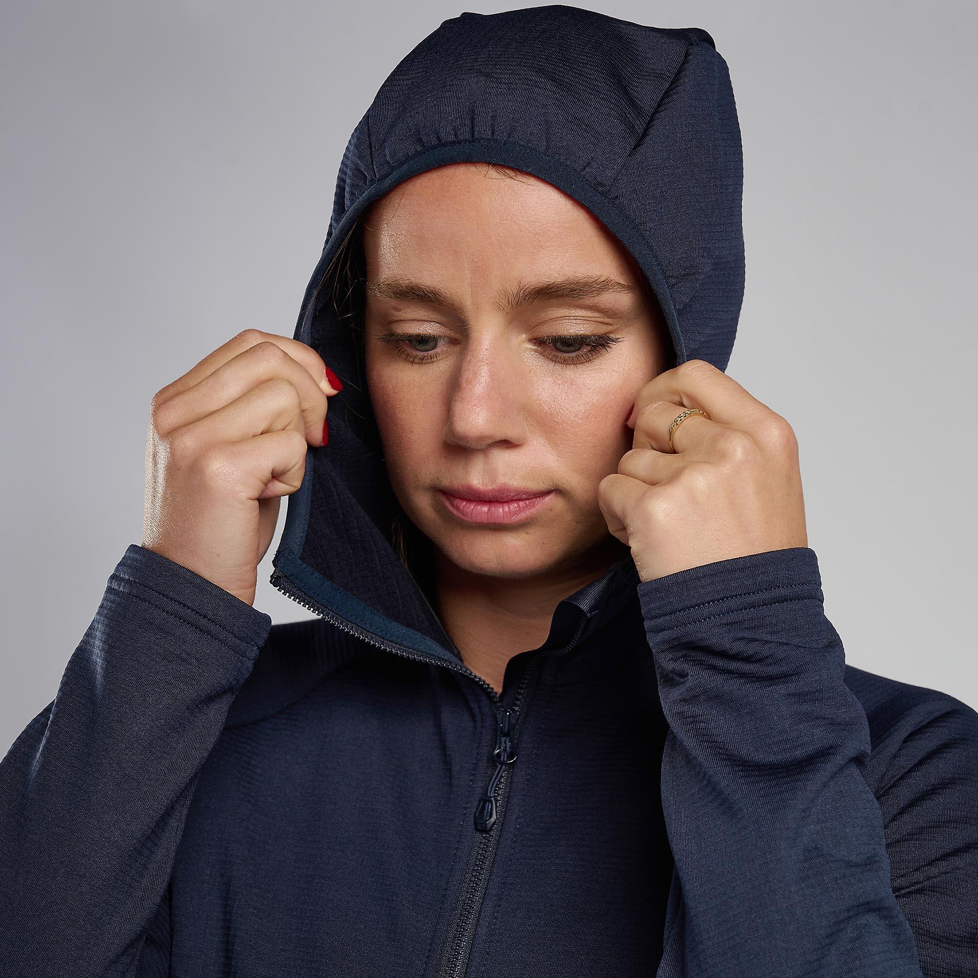 Product image 5 of 6 of Montane Women's Protium Hooded Fleece Jacket - Eclipse Blue