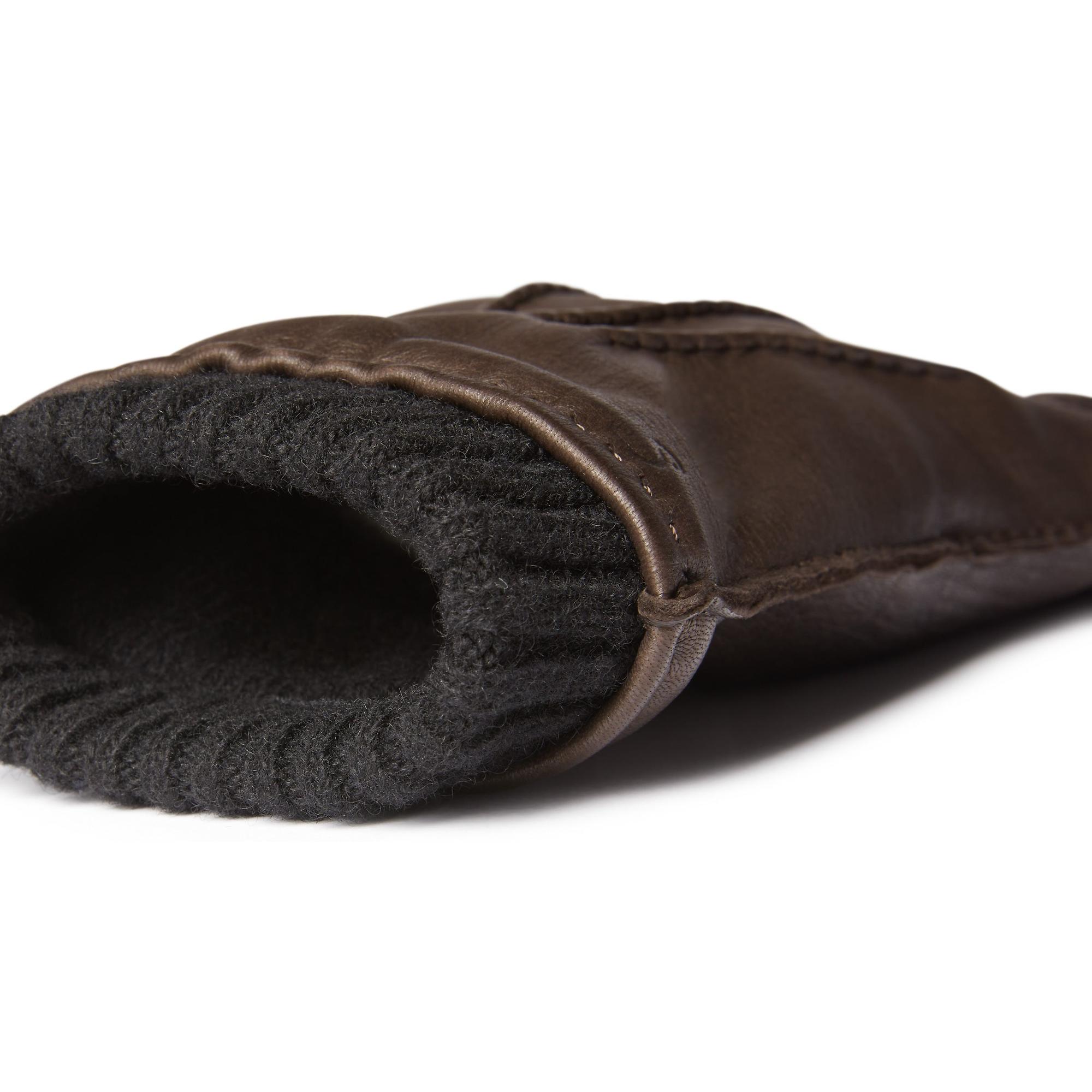 Product image 4 of 4 of Oliver Sweeney Men's Faversham Deer Leather Gloves - Dark Brown