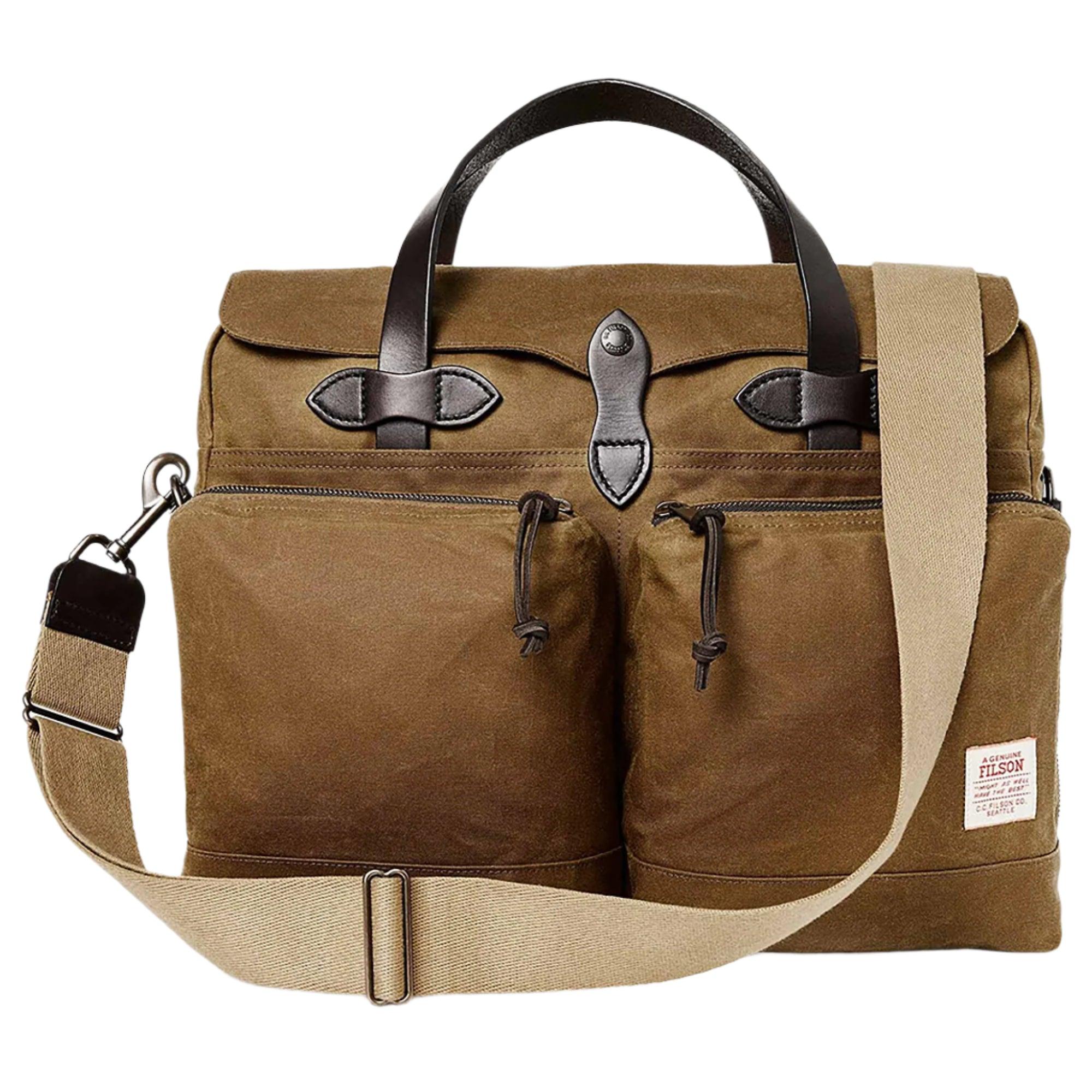 Product image 1 of 12 of Filson 24 Hour Tin Briefcase - Dark Tan