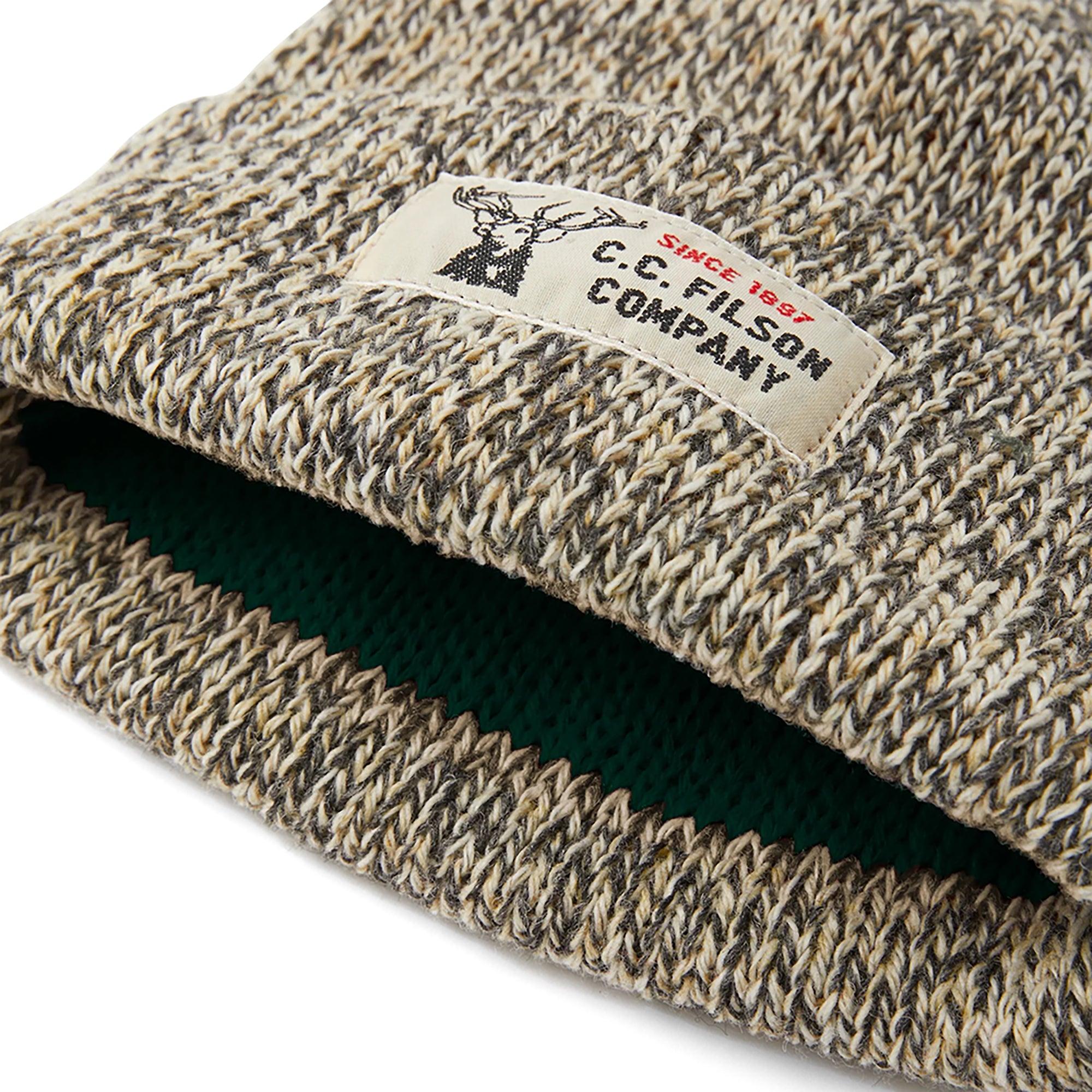 Product image 2 of 3 of Filson Lined Ragg Wool Beanie Hat - Charcoal Heather