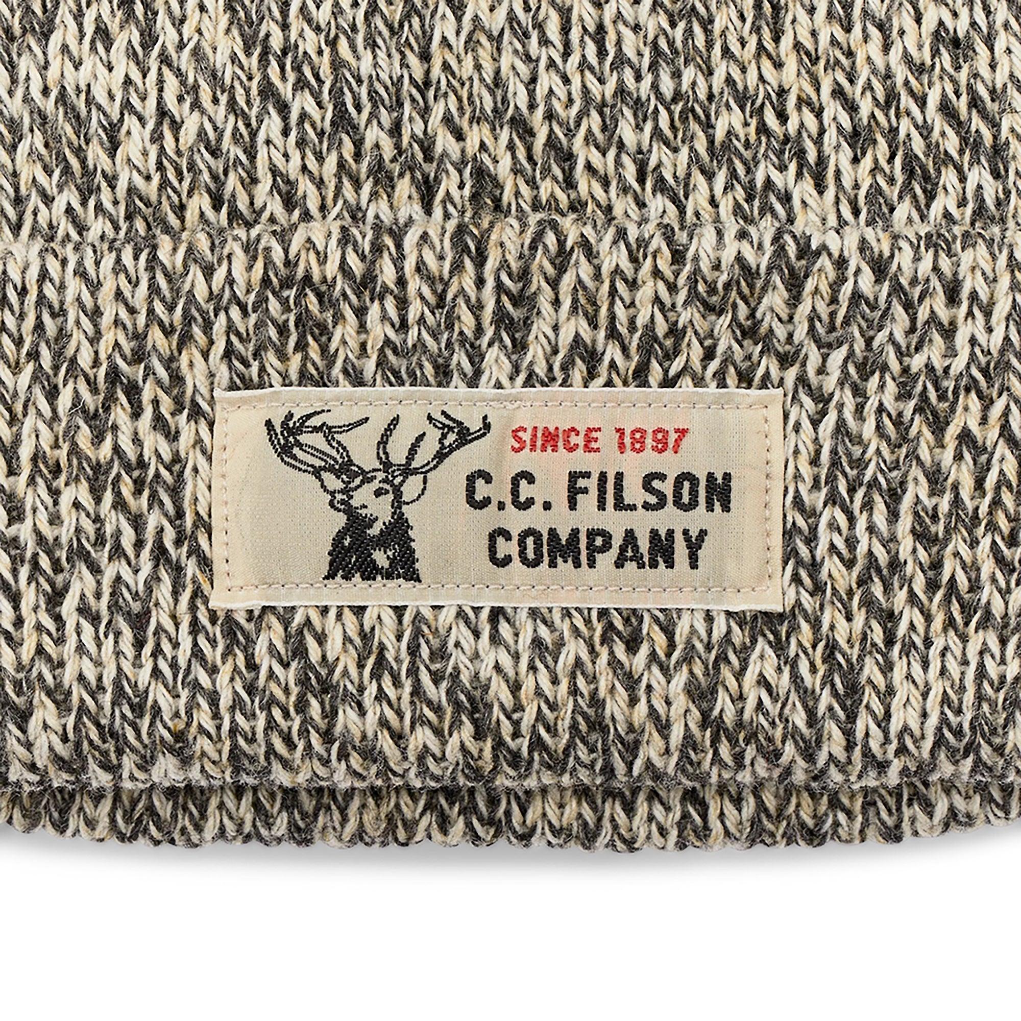 Product image 3 of 3 of Filson Lined Ragg Wool Beanie Hat - Charcoal Heather