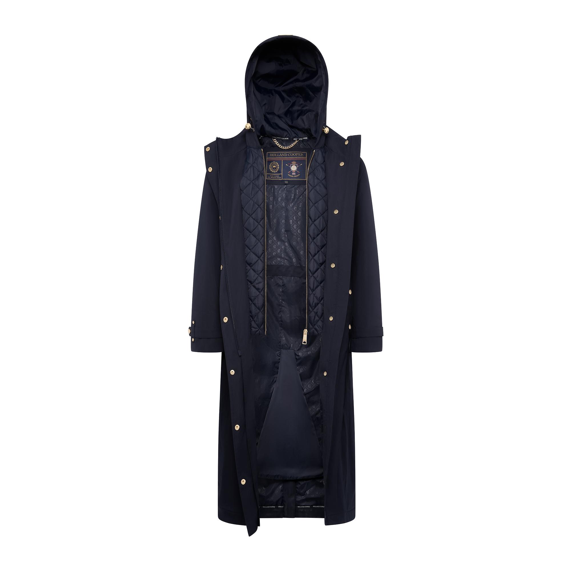 Product image 8 of 11 of Holland Cooper Women's Folgate Rain Coat - Ink Navy