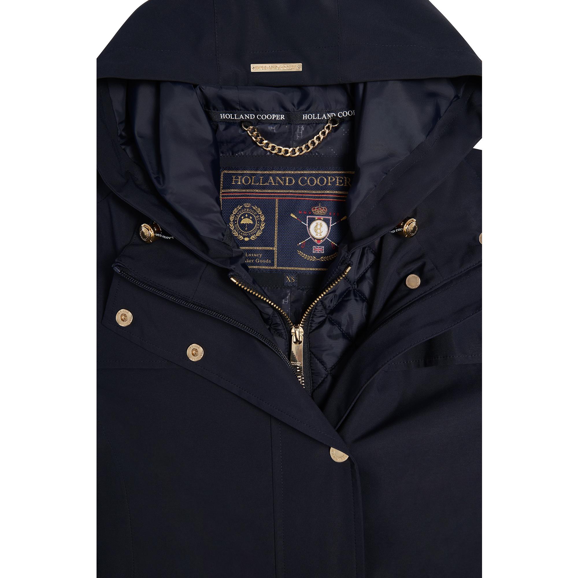 Product image 11 of 11 of Holland Cooper Women's Folgate Rain Coat - Ink Navy