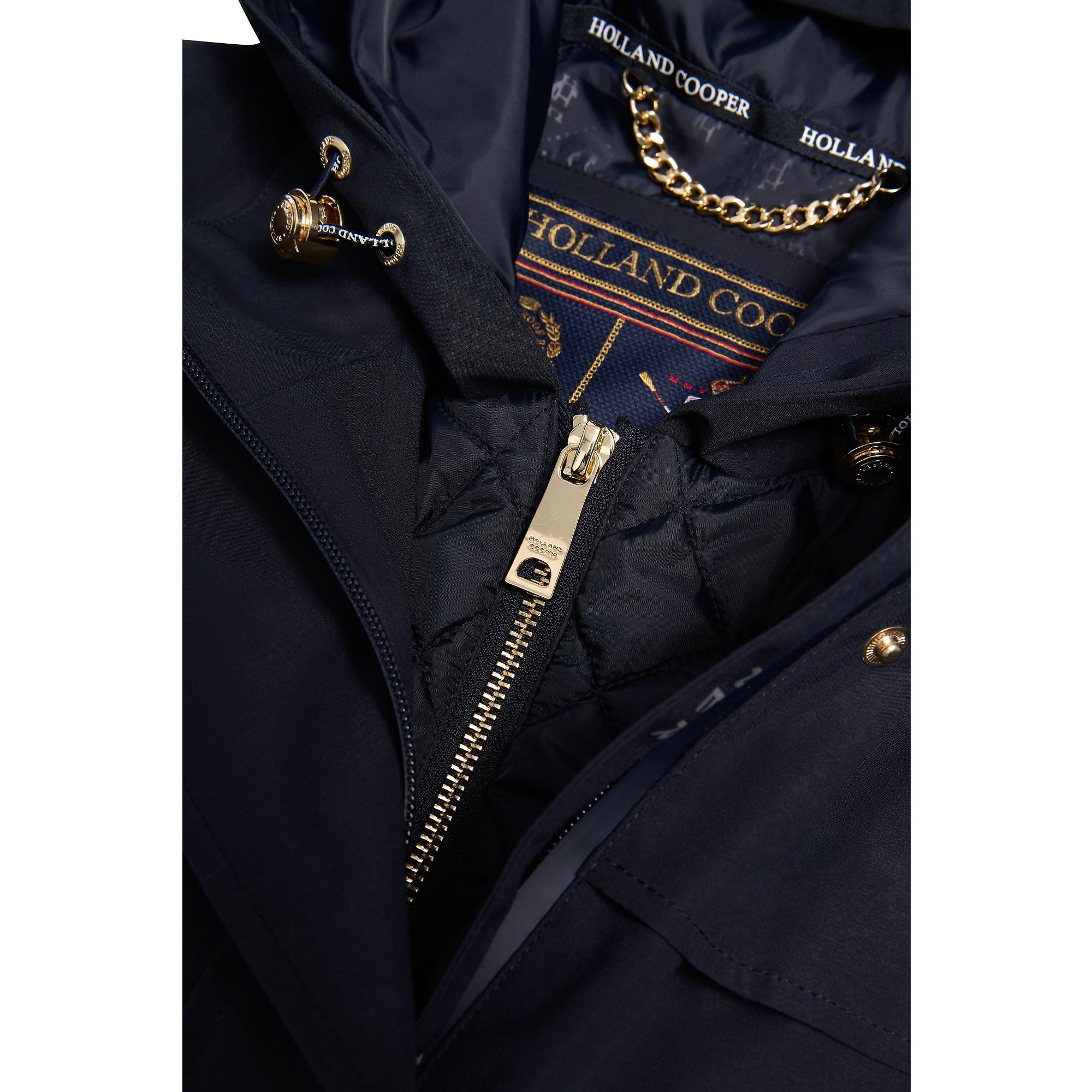 Product image 10 of 11 of Holland Cooper Women's Folgate Rain Coat - Ink Navy