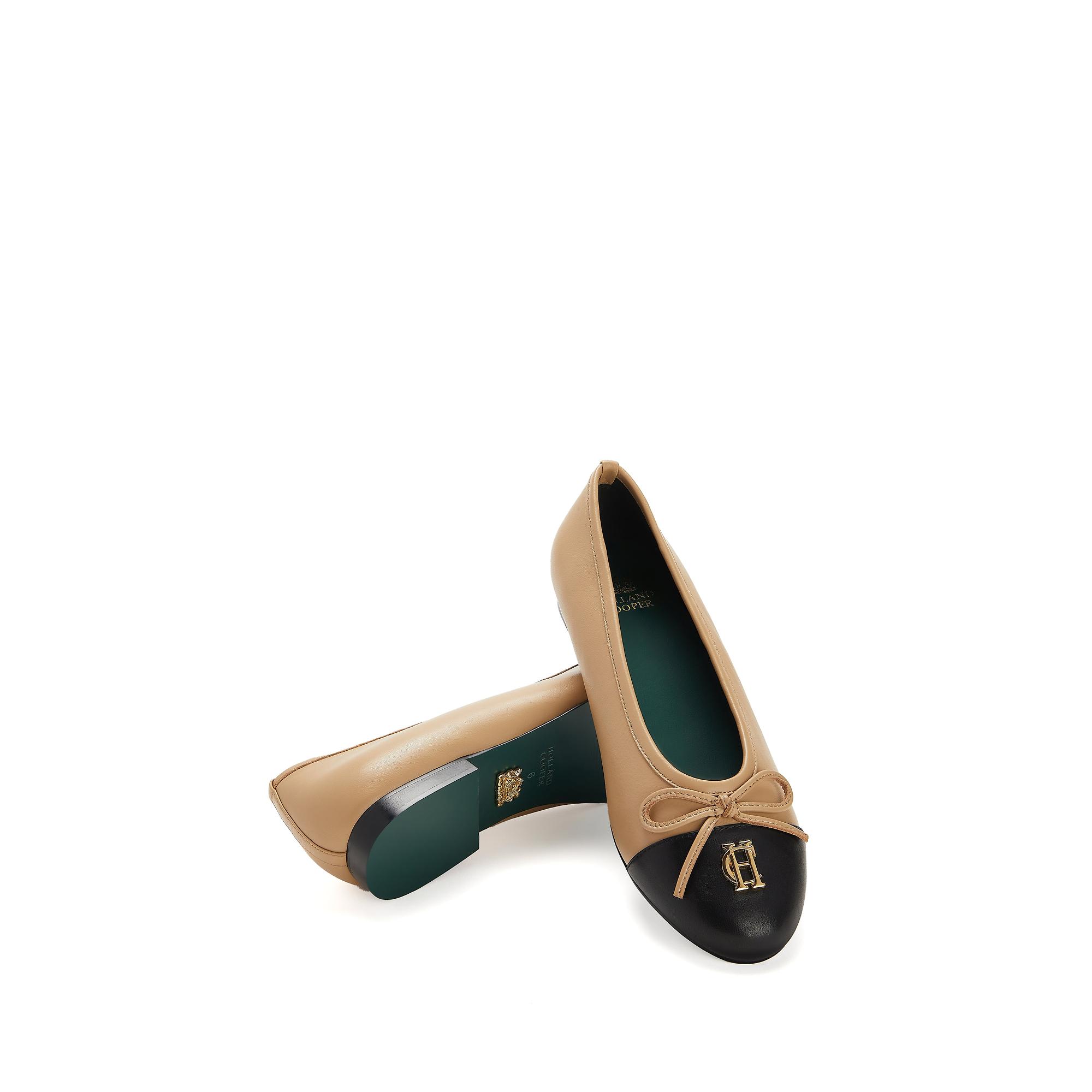 Product image 7 of 8 of Holland Cooper Women's Ballet Shoes - Nude Black