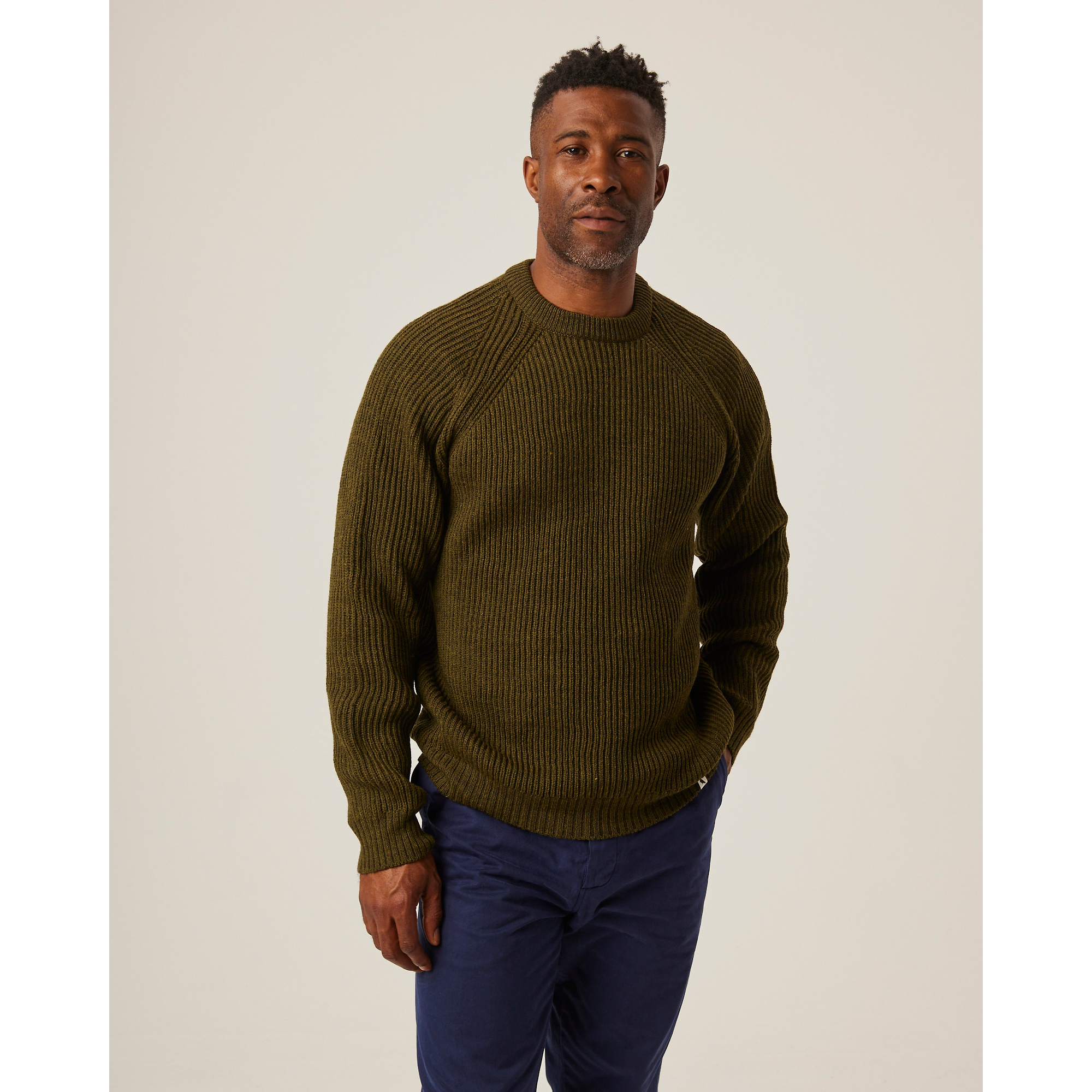 Product image 2 of 8 of Peregrine Men's Ford Crew Jumper - Olive