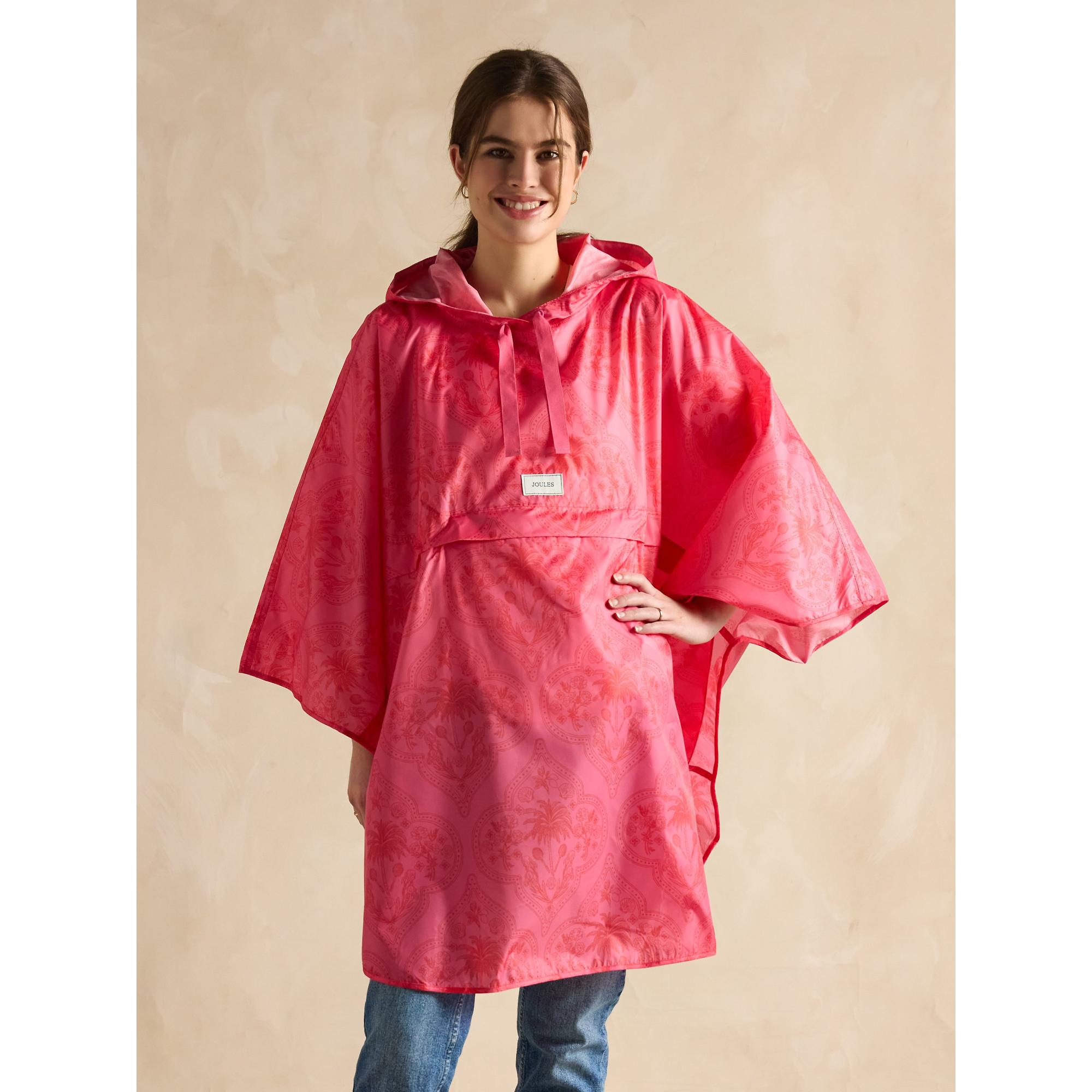 Product image 2 of 8 of Joules Women's Elstow Packable Poncho - Pink