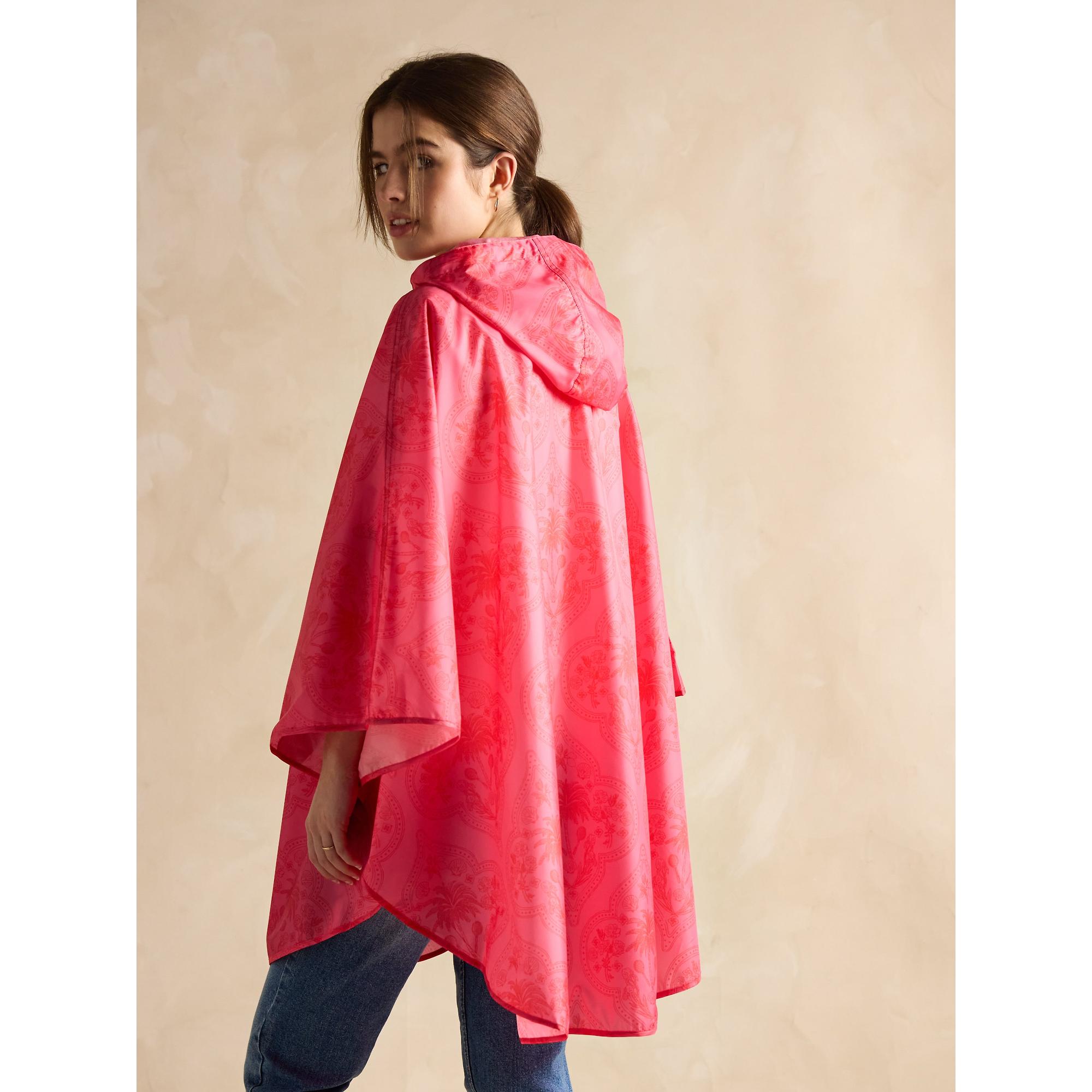Product image 4 of 8 of Joules Women's Elstow Packable Poncho - Pink