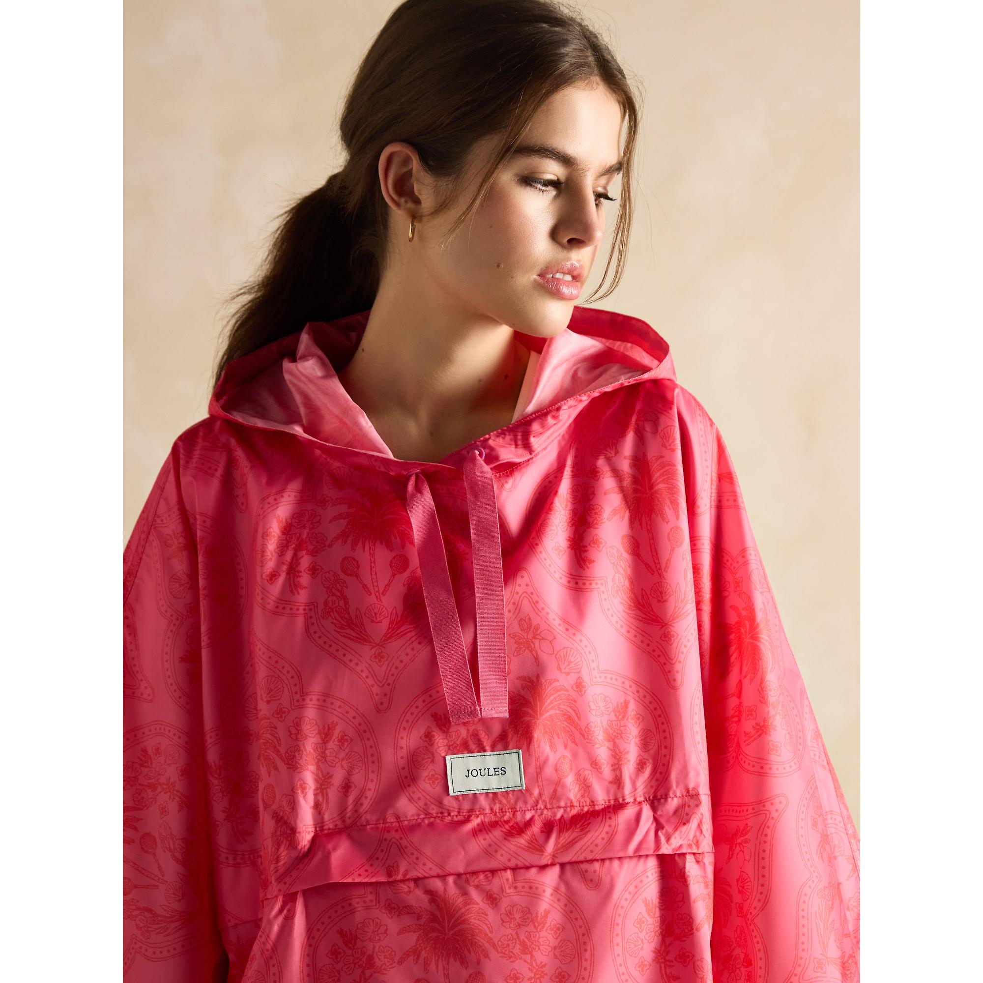 Product image 5 of 8 of Joules Women's Elstow Packable Poncho - Pink