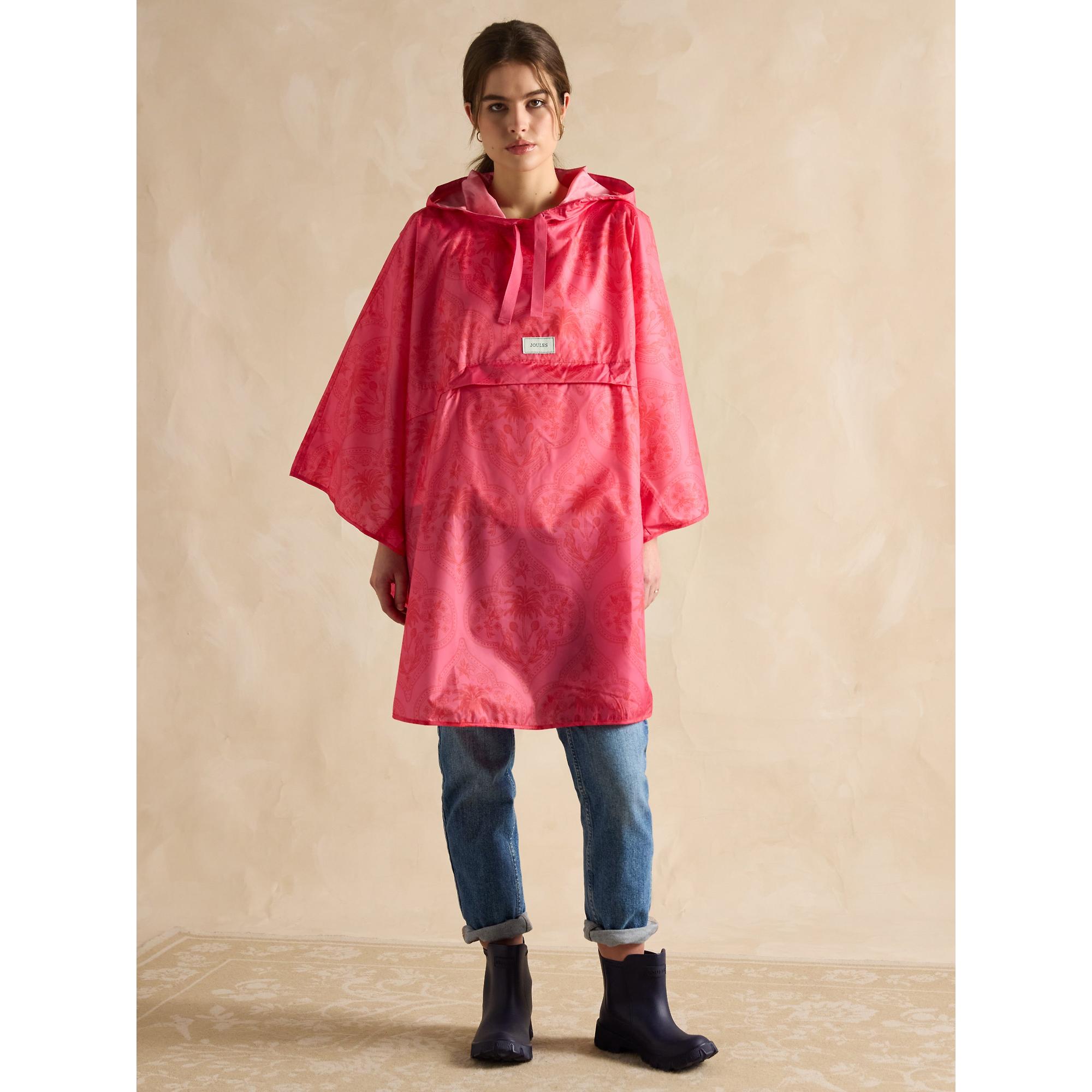 Product image 3 of 8 of Joules Women's Elstow Packable Poncho - Pink