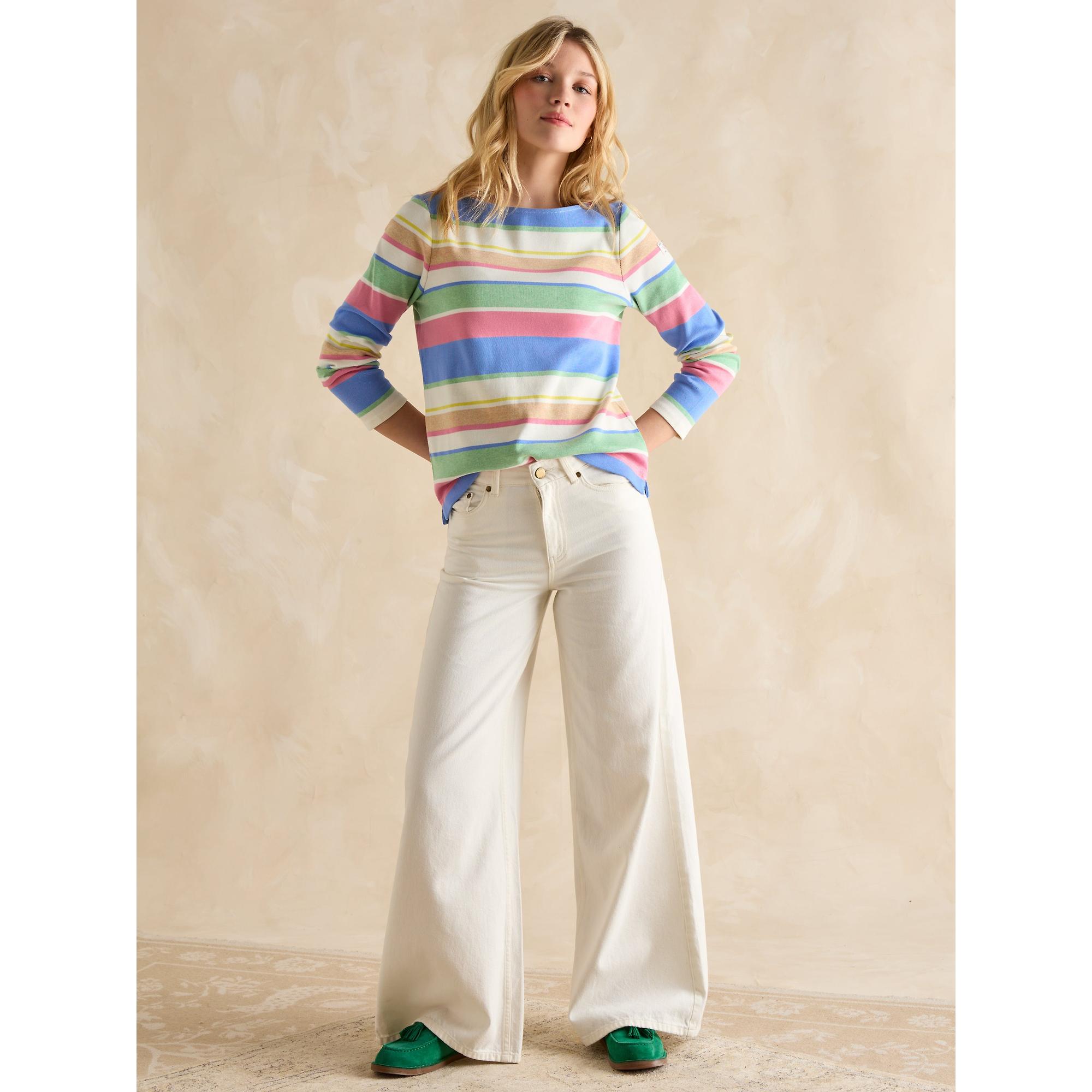 Product image 6 of 6 of Joules Women's Harbour Long Sleeve Top - Multi Stripe