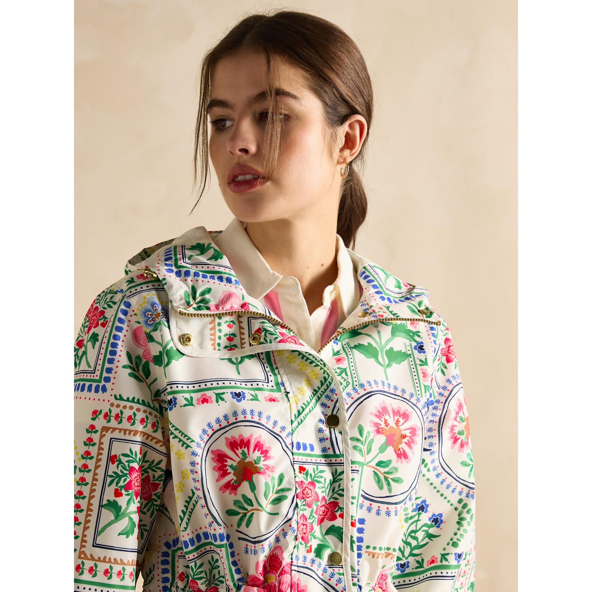 Product image 6 of 8 of Joules Women's Holt Waterproof Packable Raincoat - Mosaic Floral