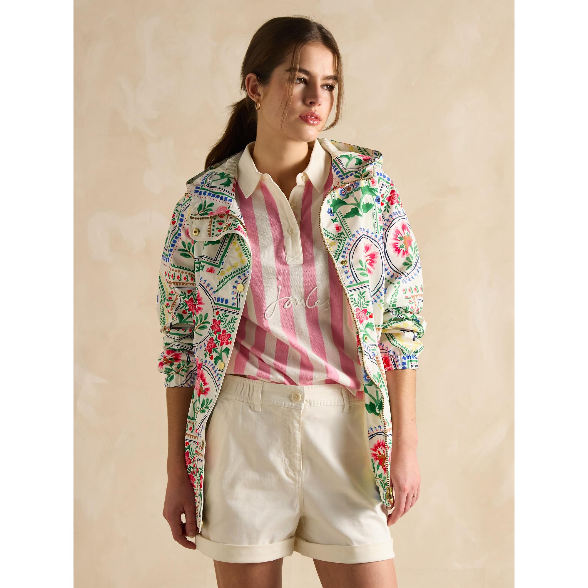 Product image 8 of 8 of Joules Women's Holt Waterproof Packable Raincoat - Mosaic Floral