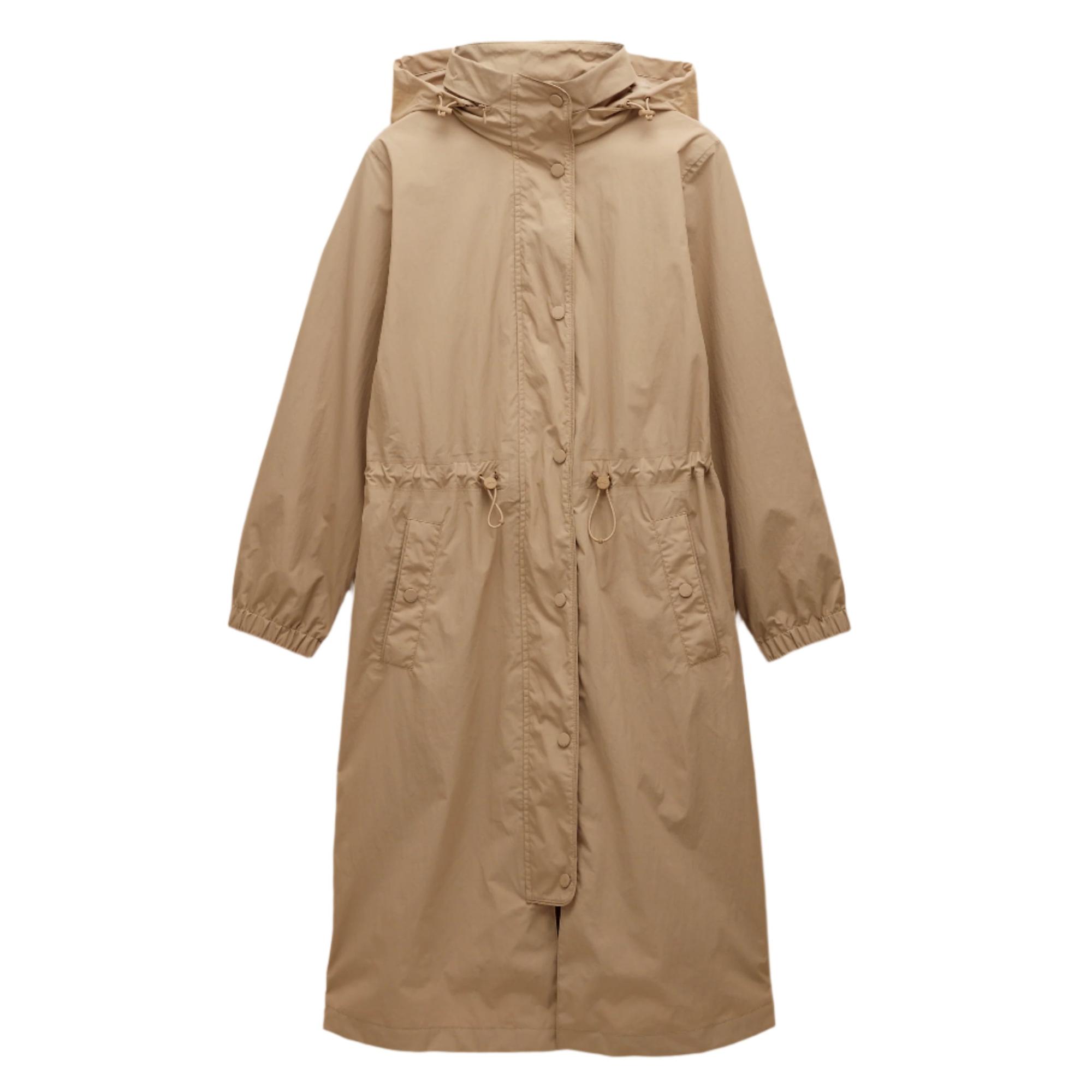 Product image 1 of 12 of Joules Women's Hensley Waterproof Longline Coat - Tan Brown