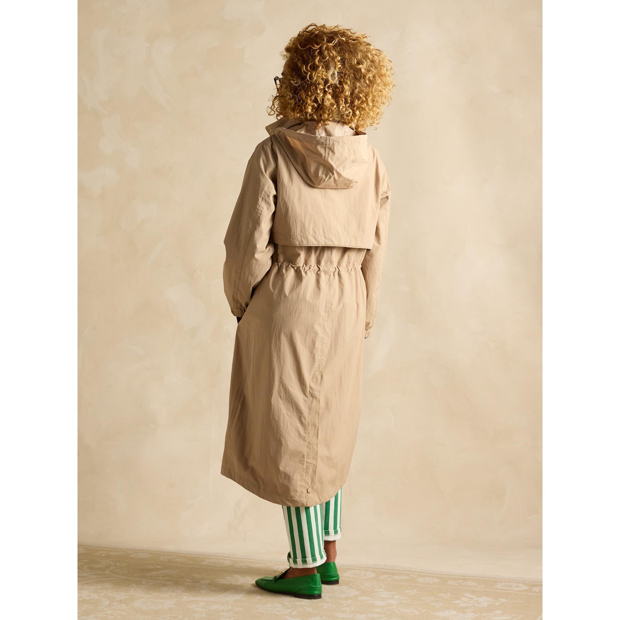 Product image 3 of 12 of Joules Women's Hensley Waterproof Longline Coat - Tan Brown