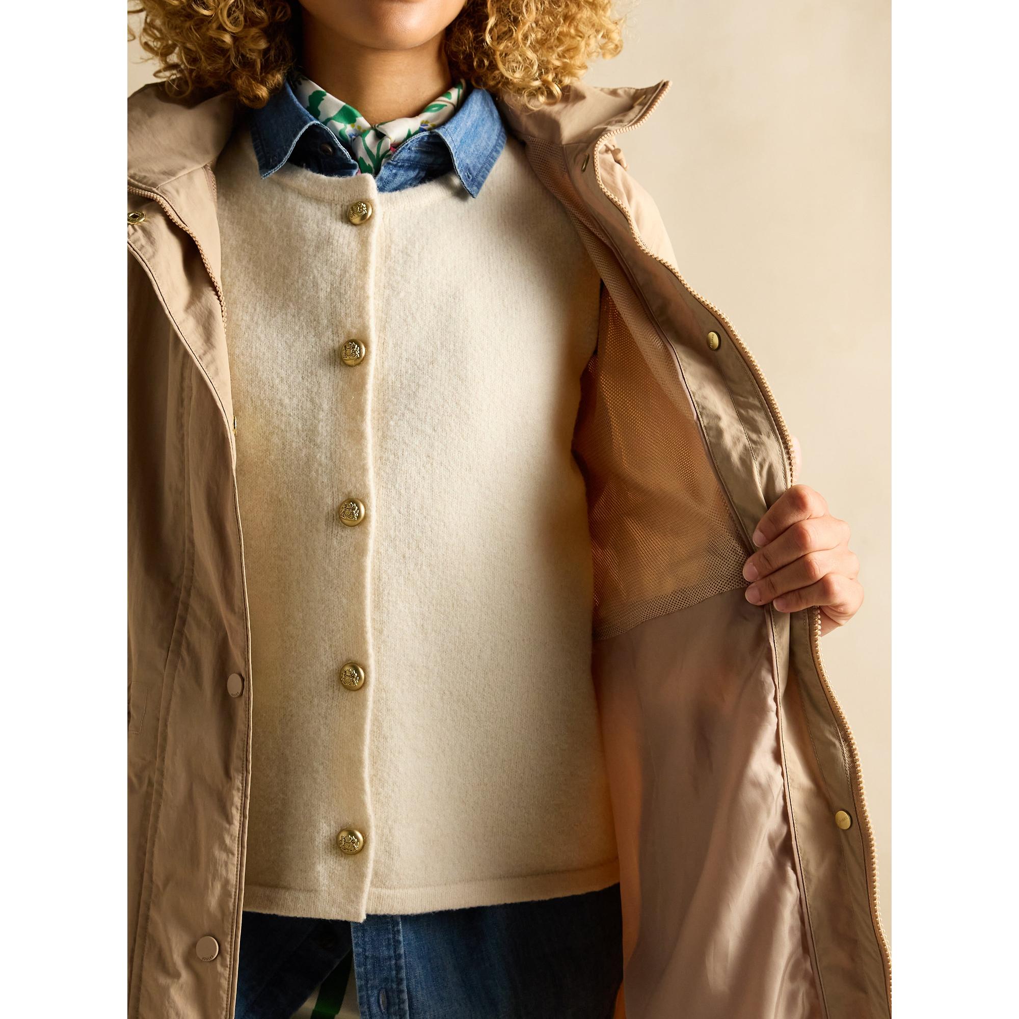Product image 5 of 12 of Joules Women's Hensley Waterproof Longline Coat - Tan Brown