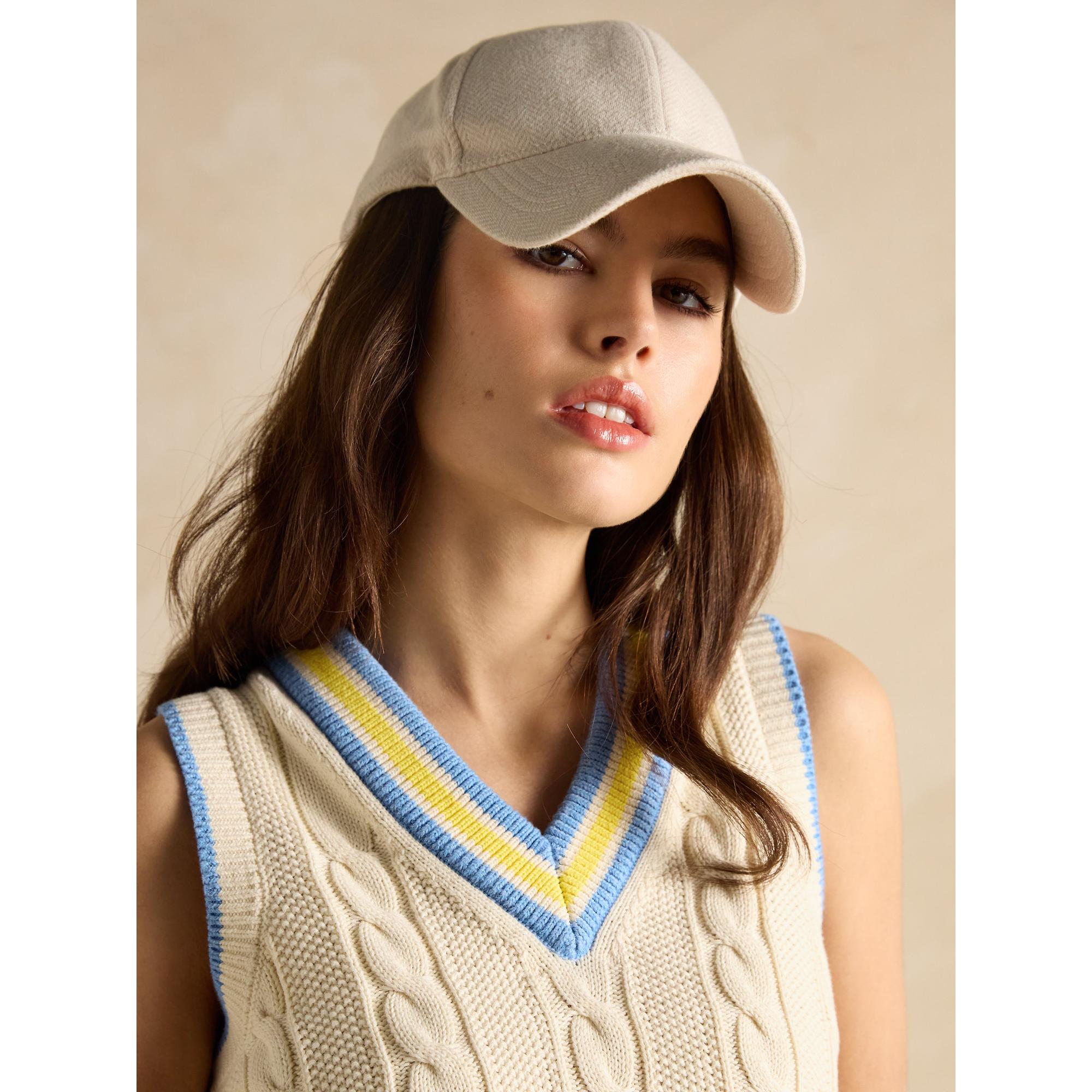 Product image 5 of 9 of Joules Women's Deuce Cable Knitted Vest - Cream