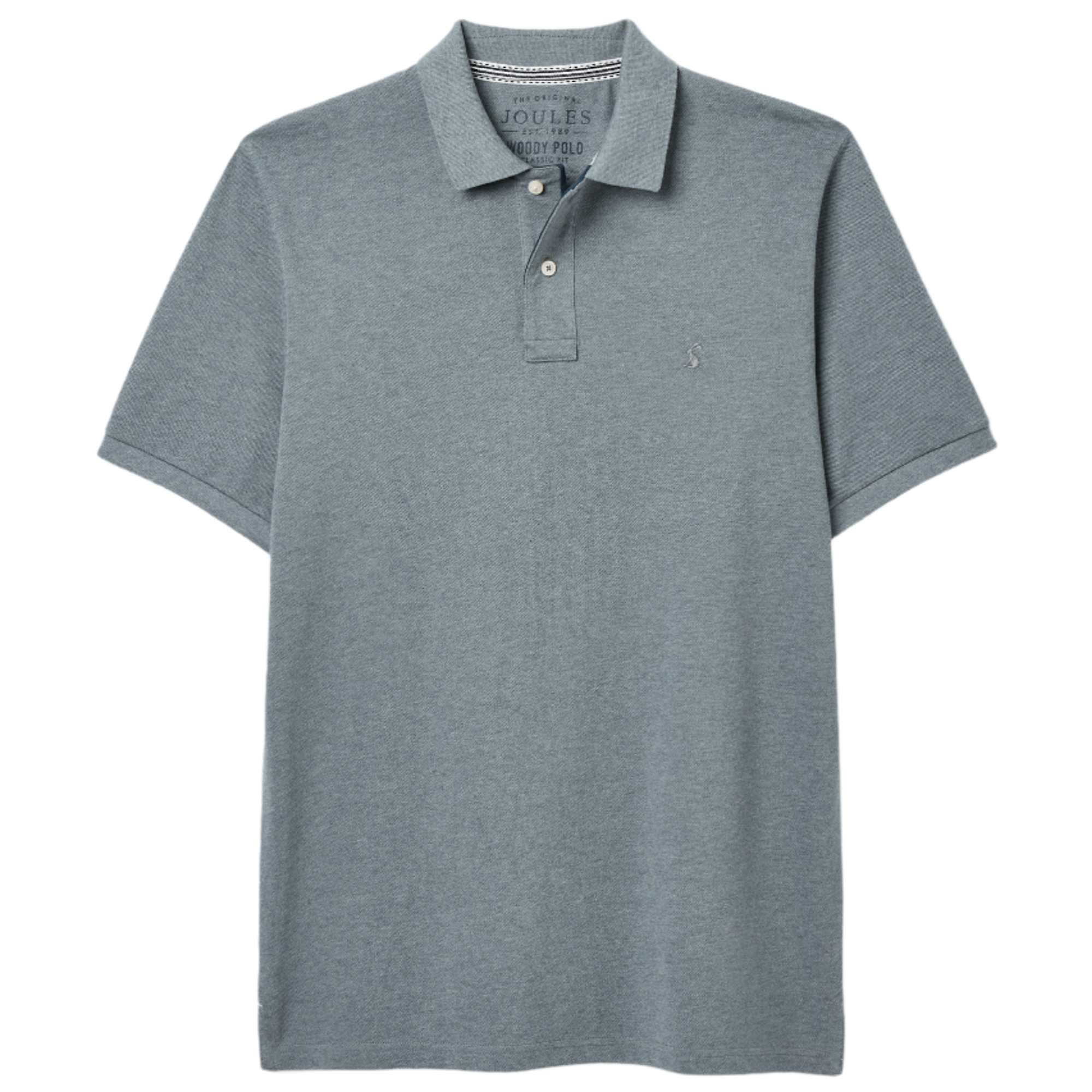 Product image 1 of 6 of Joules Men's Woody Regular Fit Cotton Pique Polo Shirt - Grey