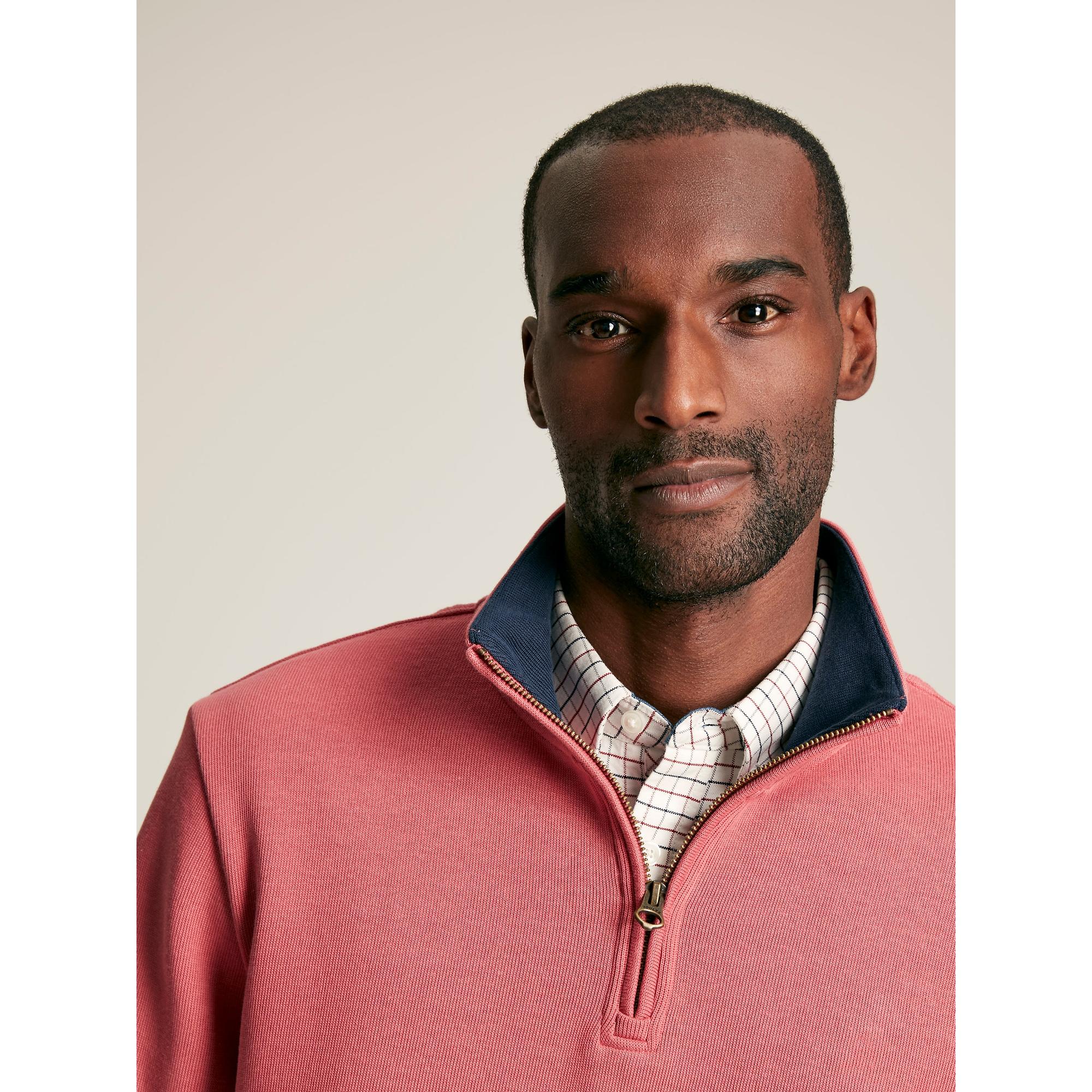 Product image 4 of 7 of Joules Men's Alistair Zip Neck Jumper - Pink