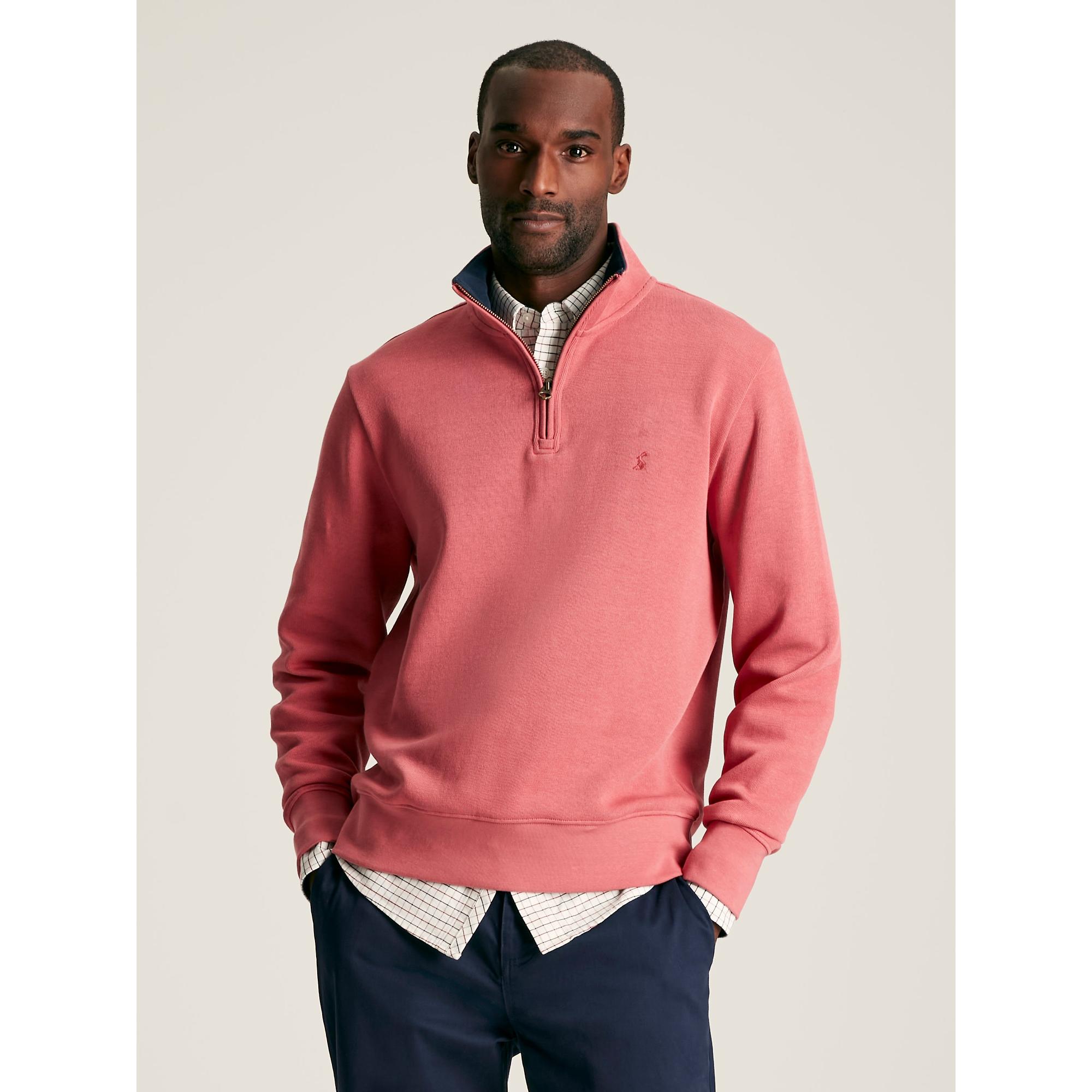 Product image 2 of 7 of Joules Men's Alistair Zip Neck Jumper - Pink
