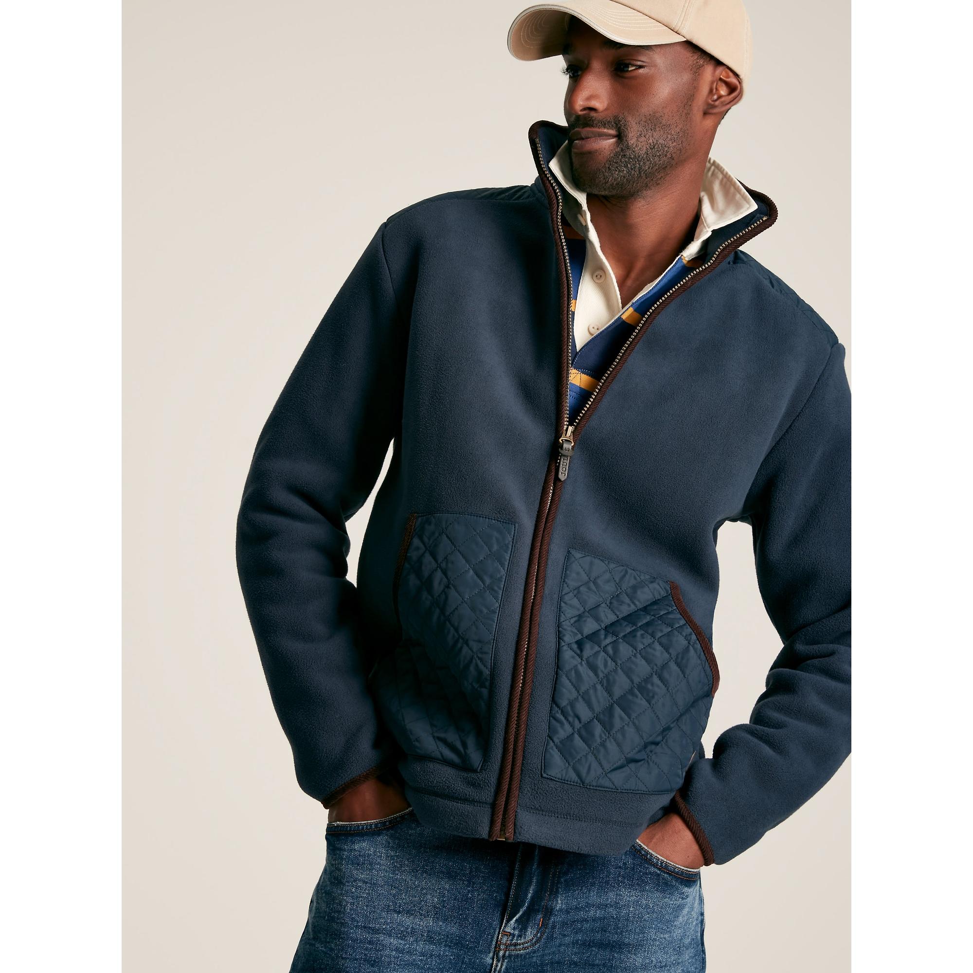 Product image 3 of 6 of Joules Men's Greenfield Full Zip Fleece Jacket - Navy
