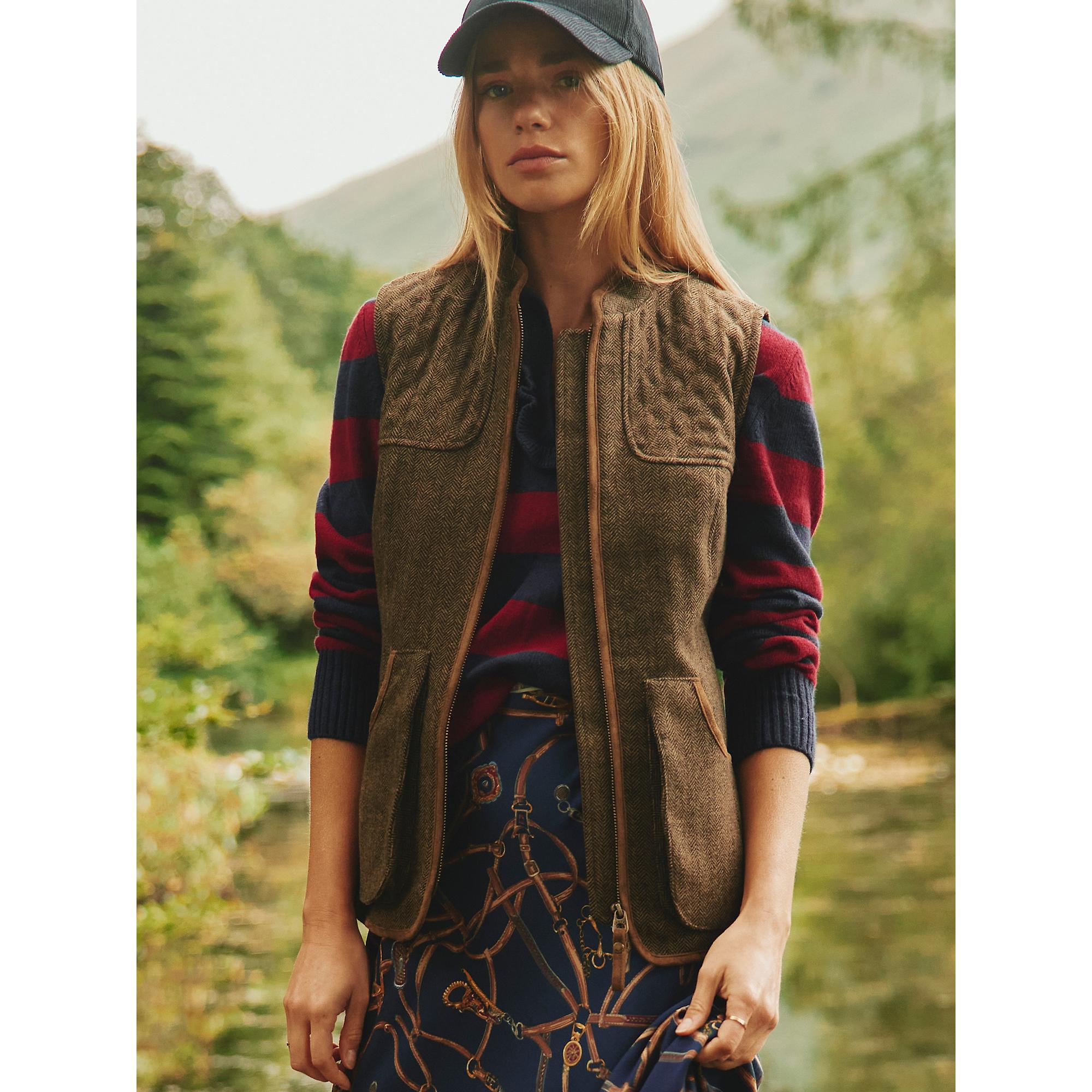 Product image 10 of 11 of Joules Women's Cawthorne Tweed Gilet - Herringbone