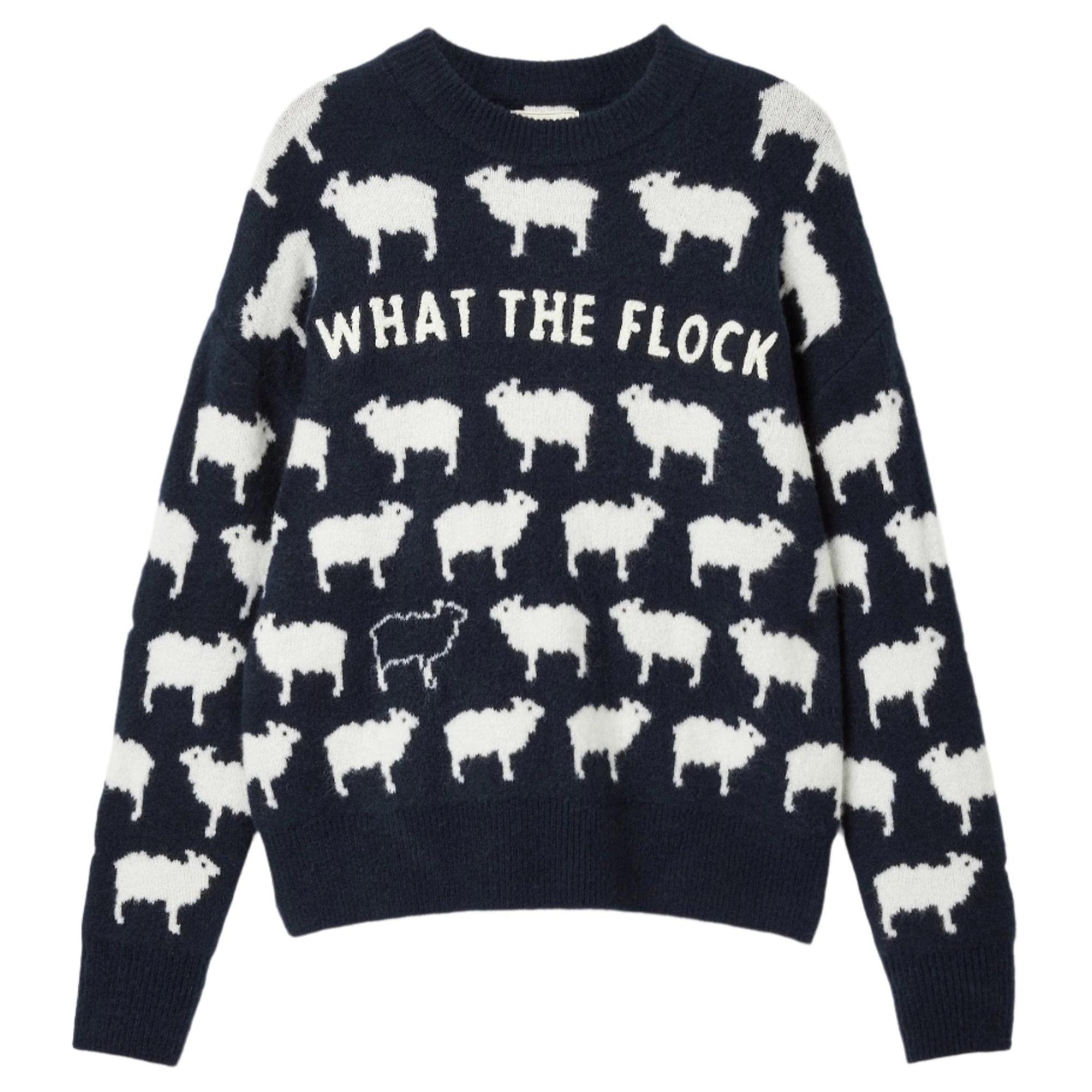 Product image 1 of 6 of Joules Women's What The Flock Jumper - Navy