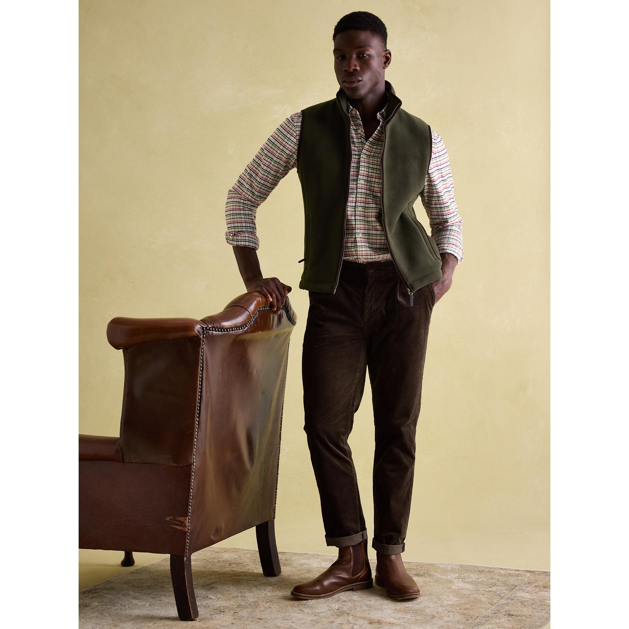 Product image 3 of 9 of Joules Men's Greenfield Full Zip Fleece Gilet - Green