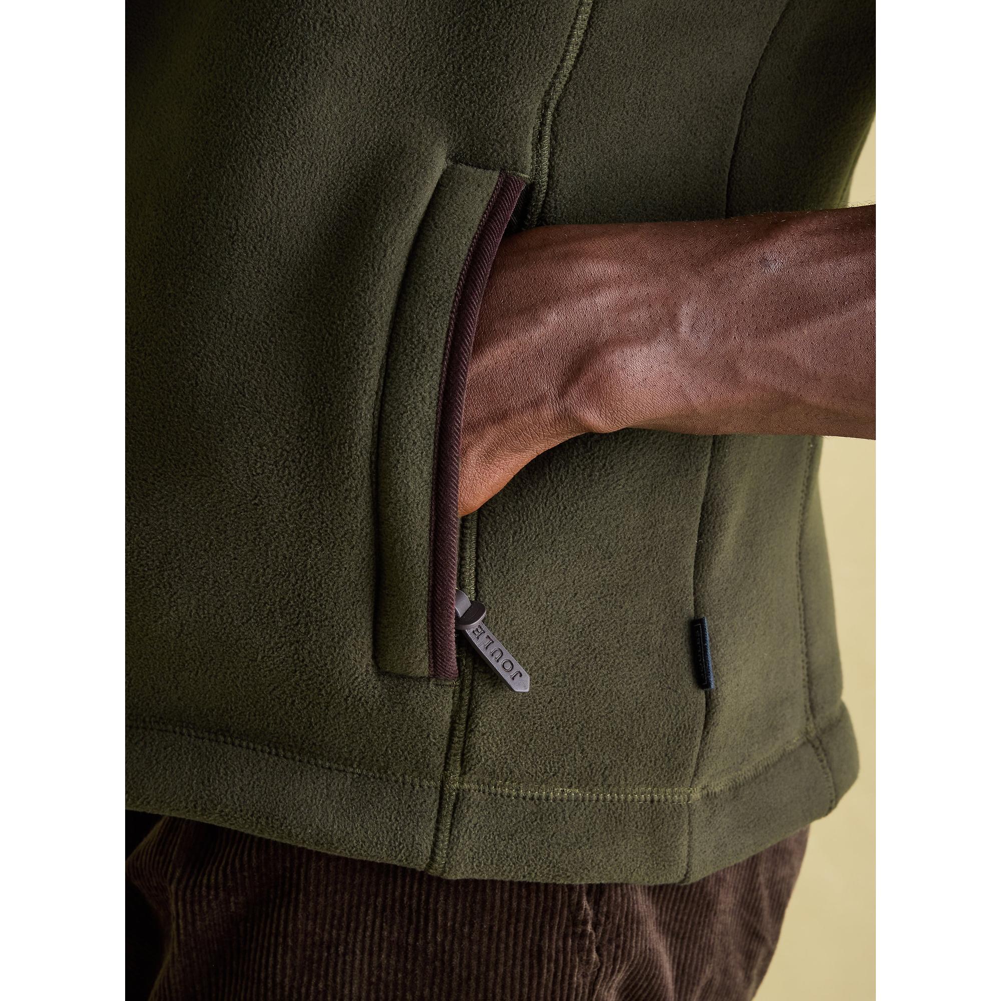 Product image 7 of 9 of Joules Men's Greenfield Full Zip Fleece Gilet - Green