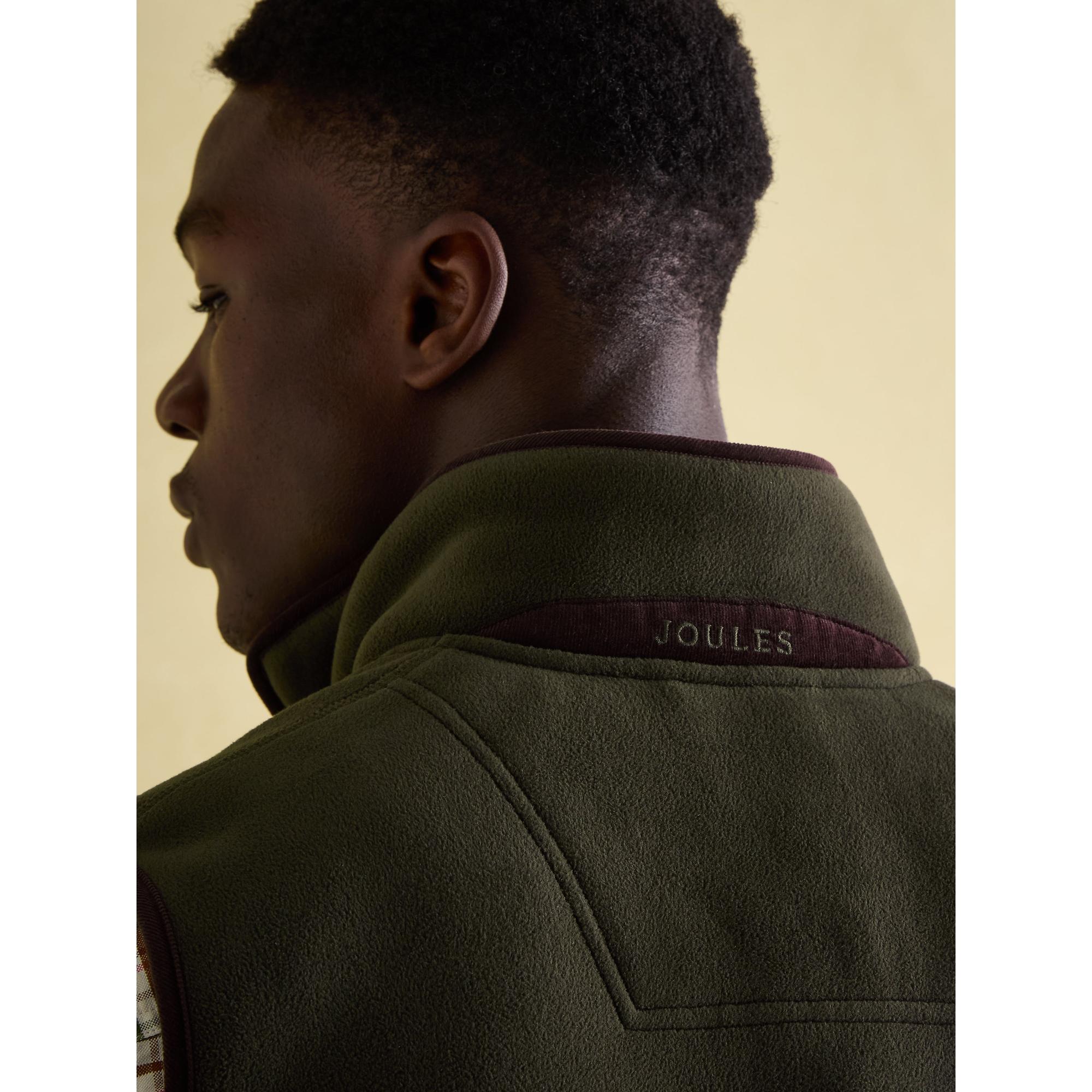 Product image 6 of 9 of Joules Men's Greenfield Full Zip Fleece Gilet - Green