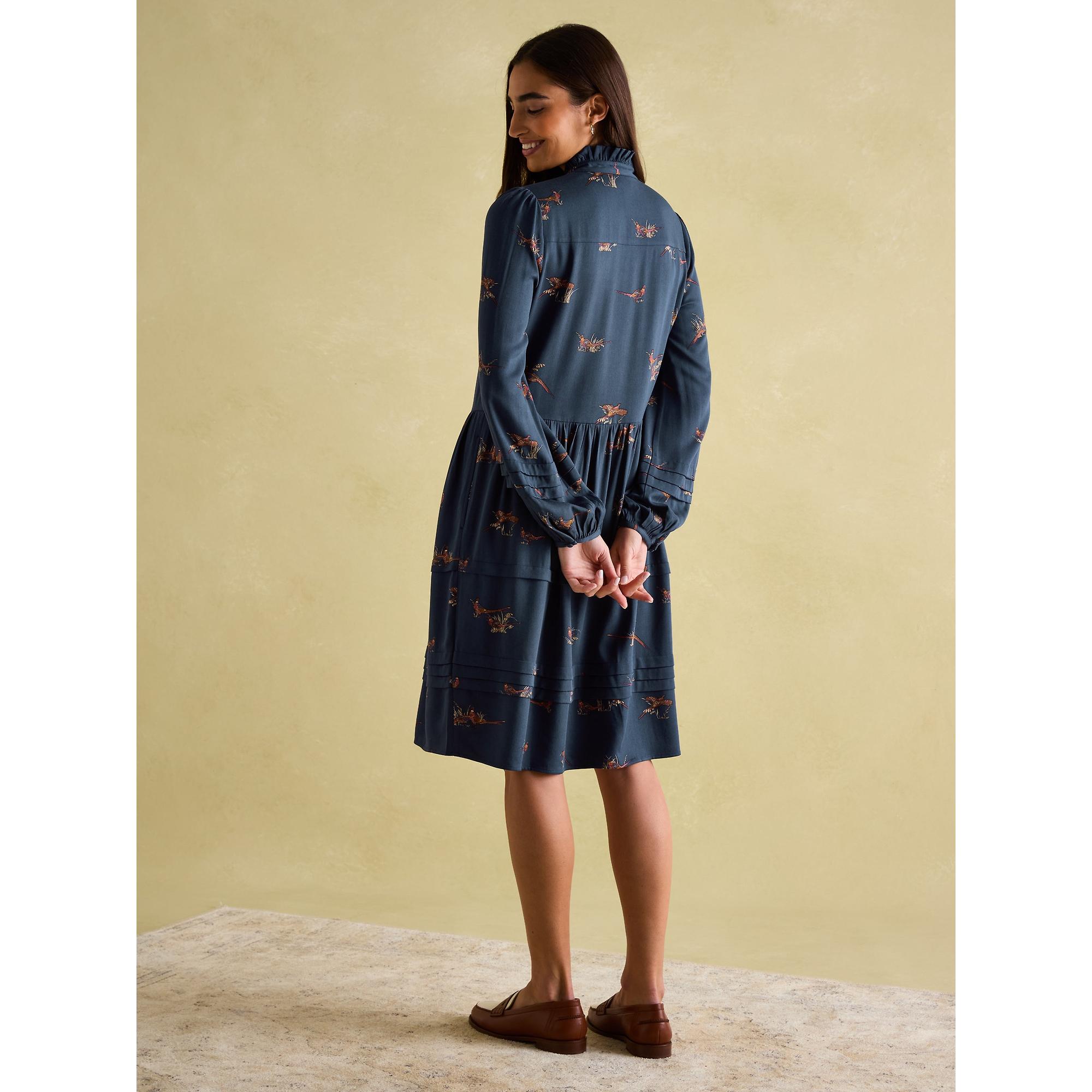 Product image 4 of 6 of Joules Women's Petunia Frill Neck Dress - Navy