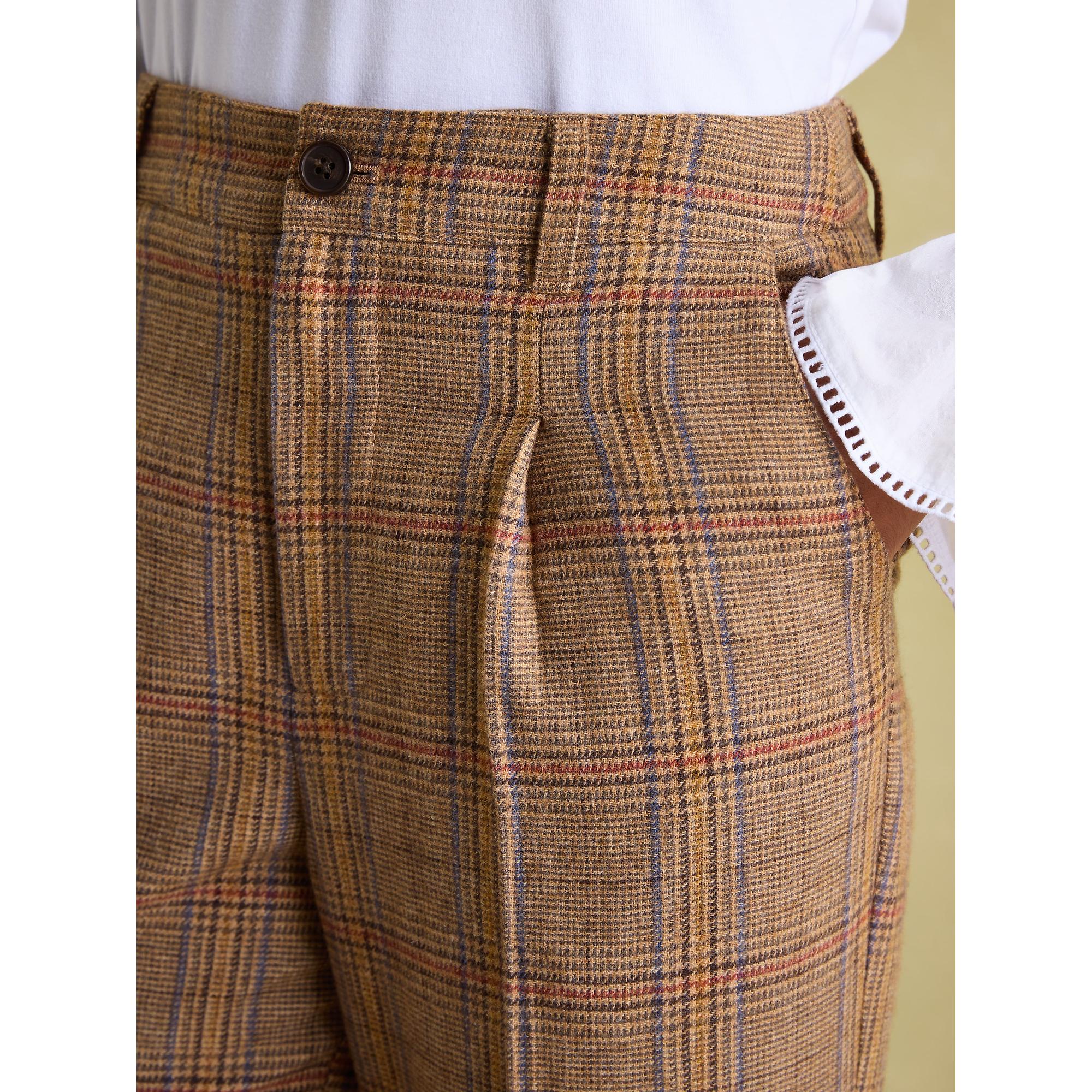 Product image 6 of 7 of Joules Women's Foxley Wide Leg Tweed Trousers - Yarrow Check