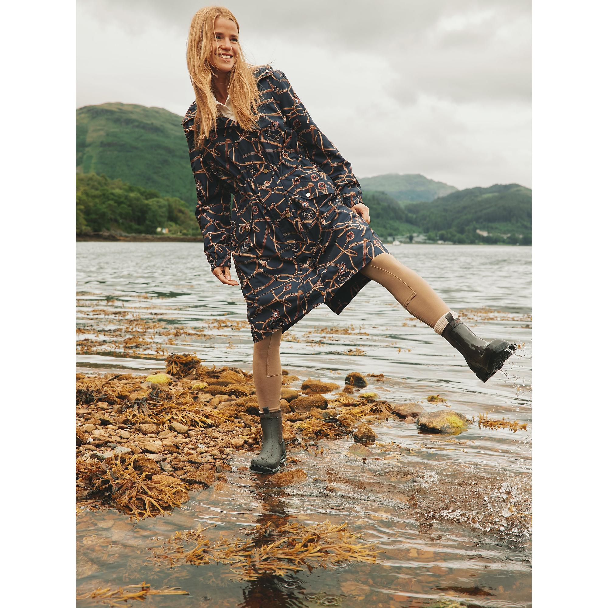 Product image 7 of 7 of Joules Women's Oakfield Short Neoprene-Lined Wellies - Black/Animal