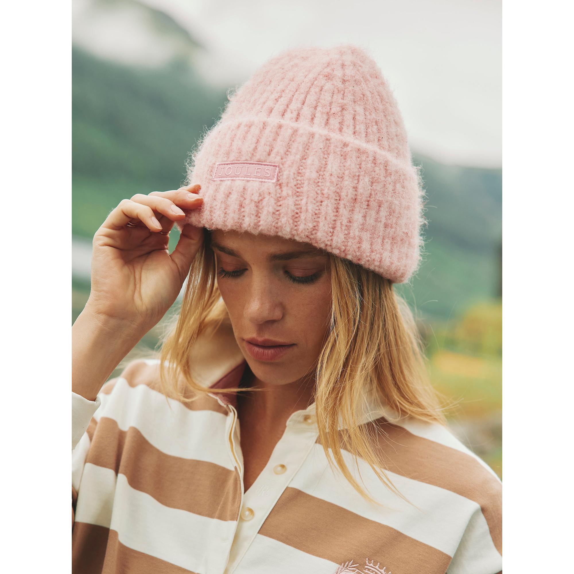 Product image 4 of 4 of Joules Women's Caversham Beanie Hat - Pink