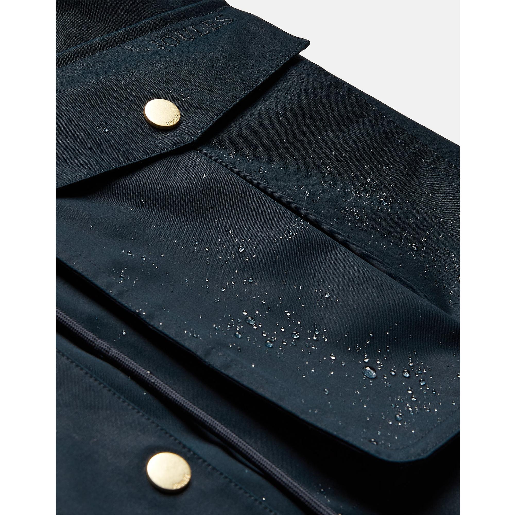 Product image 8 of 8 of Joules Women's Harpsden Waterproof Long Hooded Raincoat - Navy