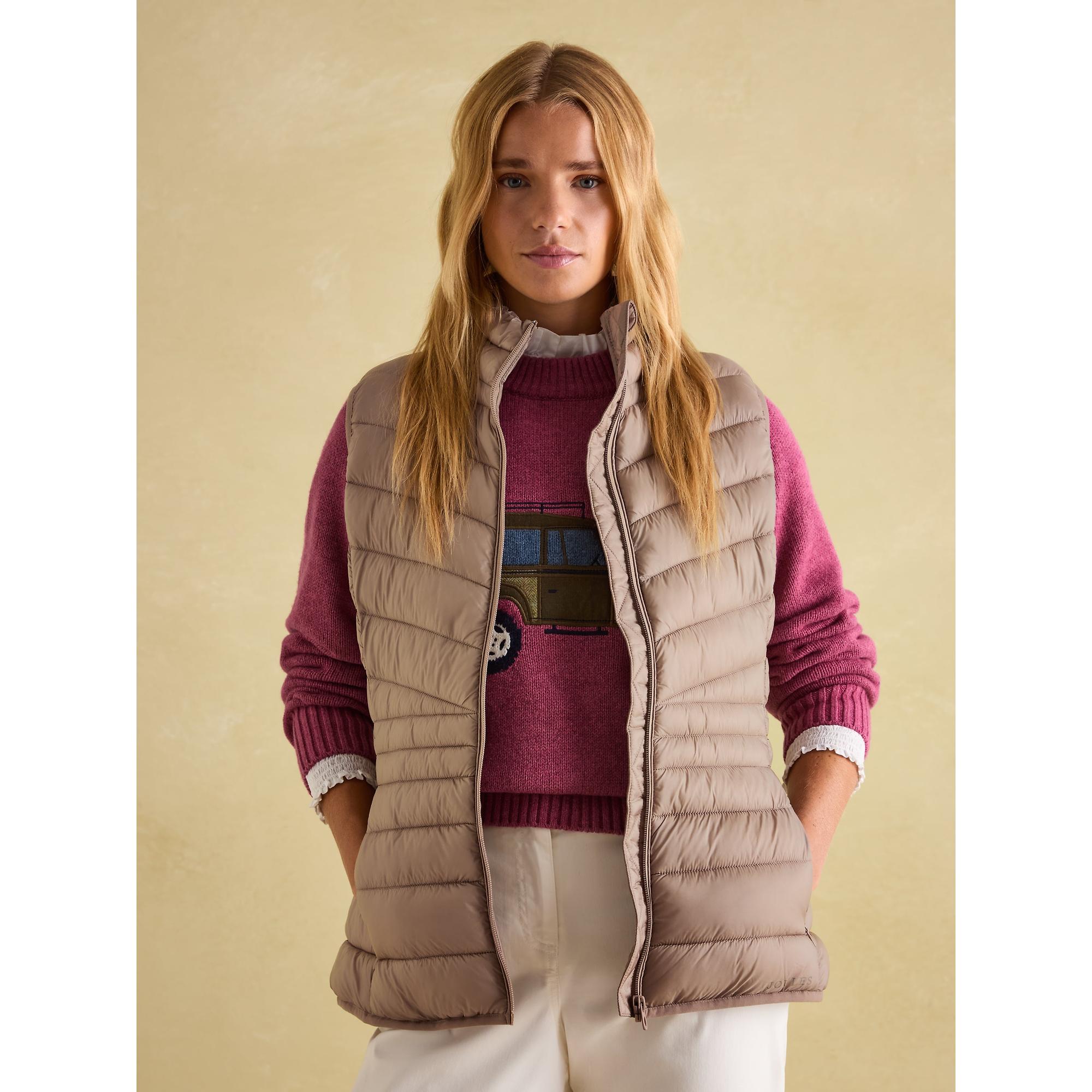 Product image 3 of 7 of Joules Women's Kenley Showerproof Padded Gilet - Pearl