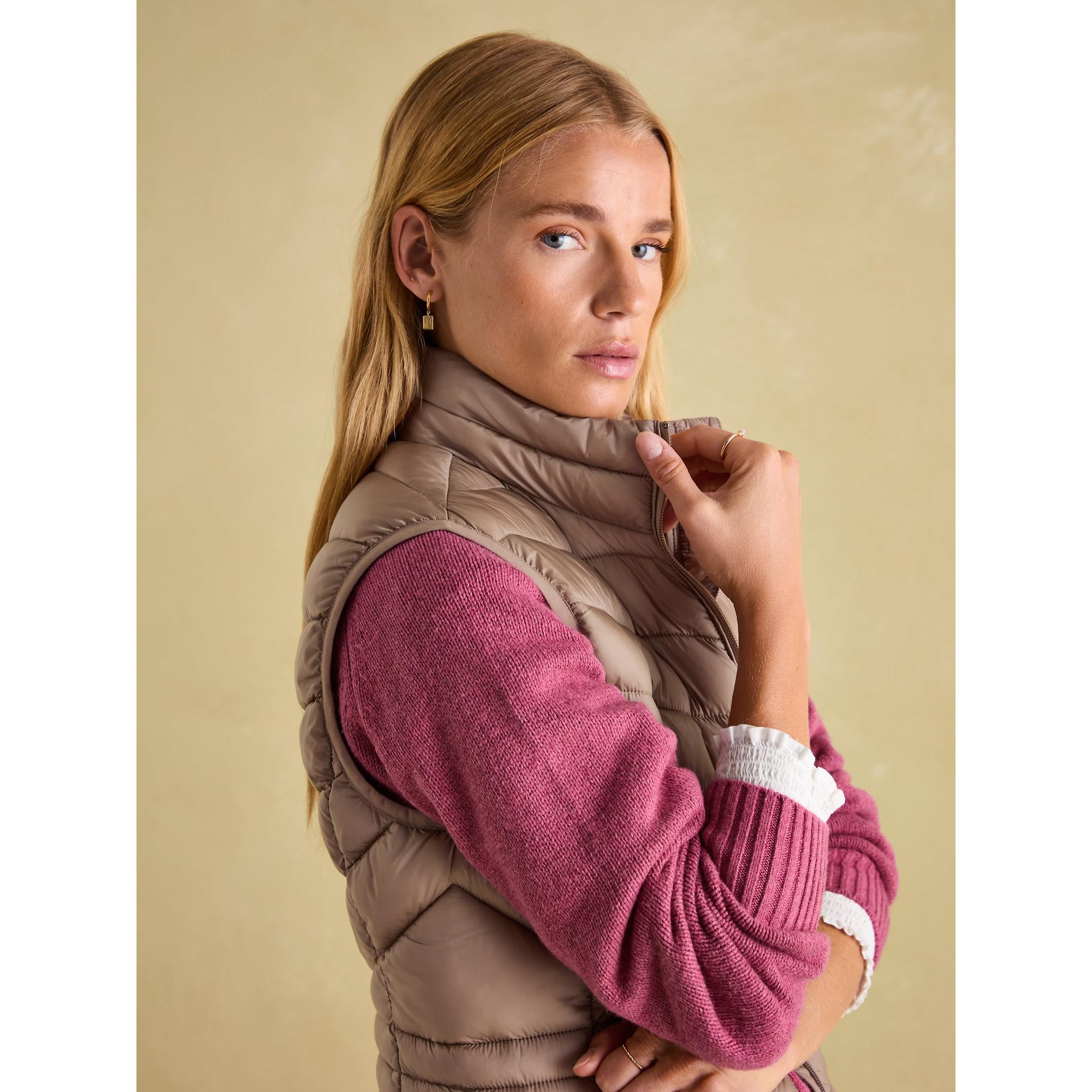 Product image 6 of 7 of Joules Women's Kenley Showerproof Padded Gilet - Pearl