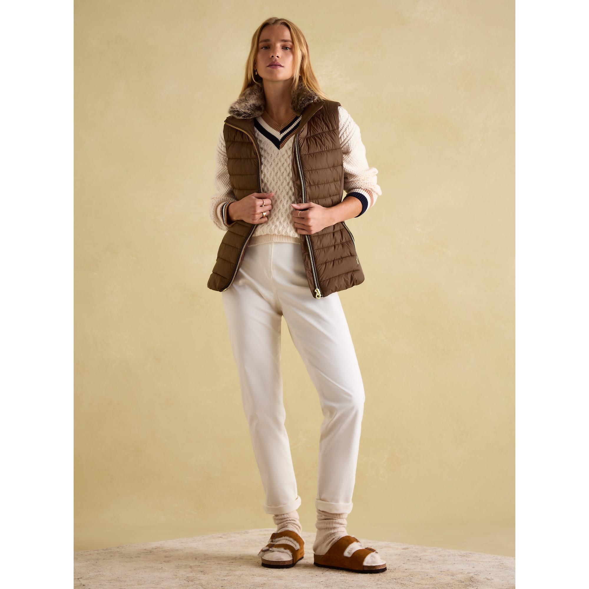 Product image 7 of 7 of Joules Women's Beckley Padded Showerproof Gilet - Chestnut
