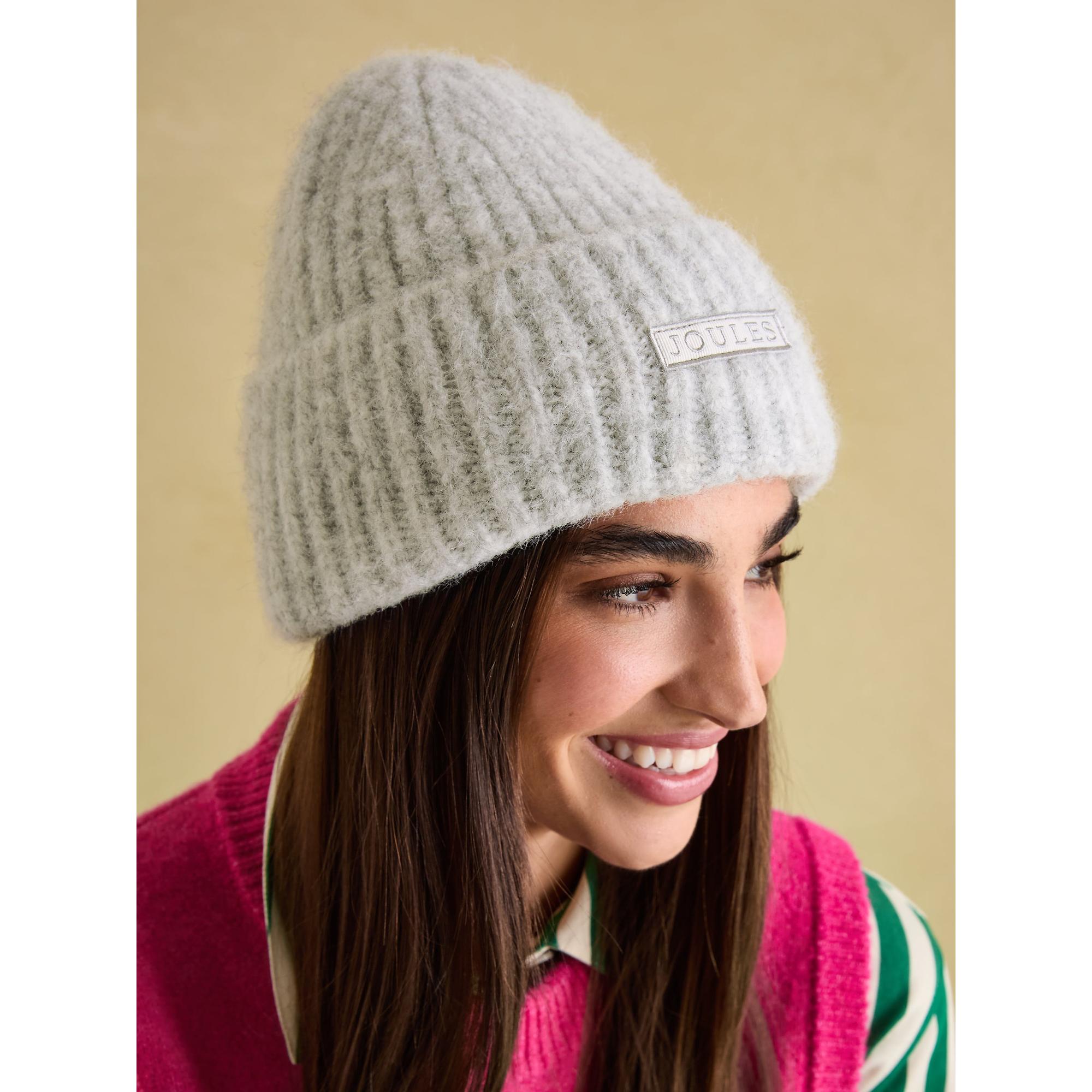 Product image 4 of 6 of Joules Women's Caversham Beanie Hat - Grey