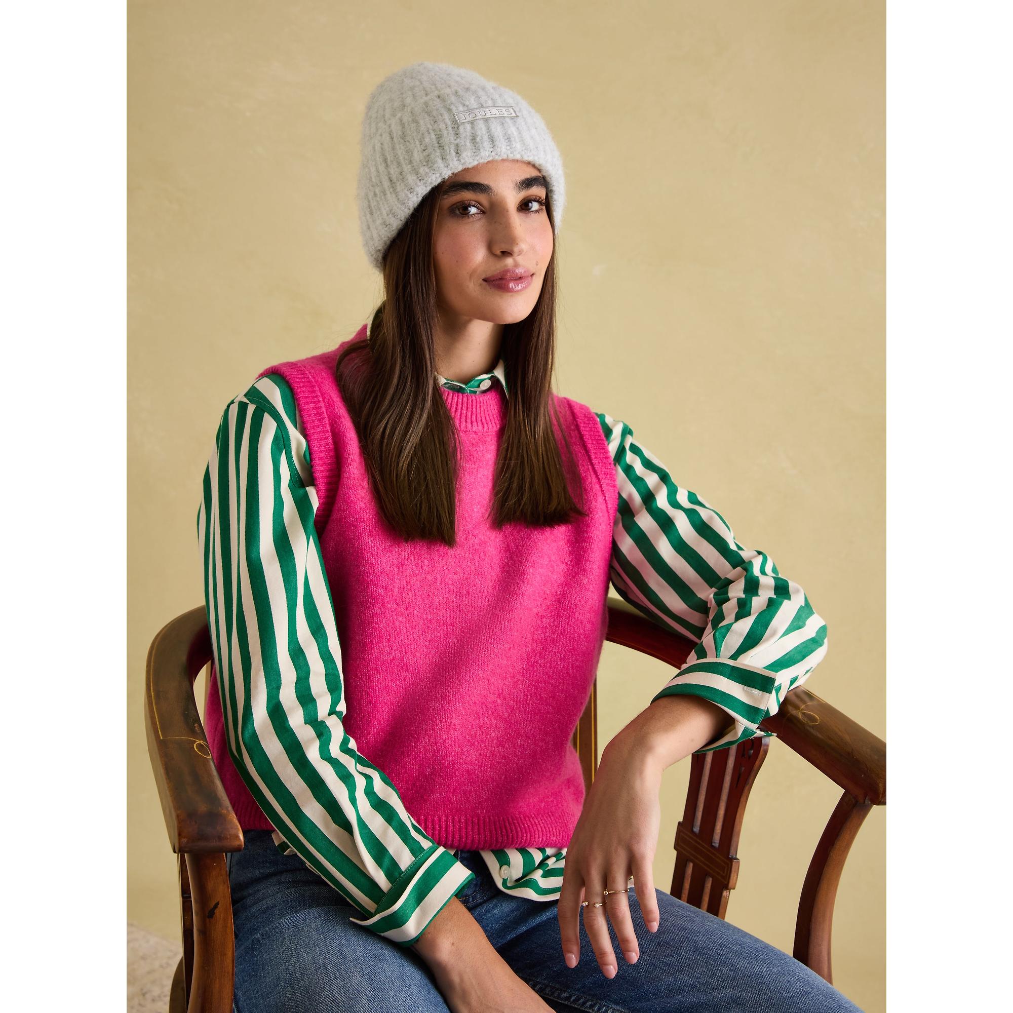 Product image 6 of 6 of Joules Women's Caversham Beanie Hat - Grey