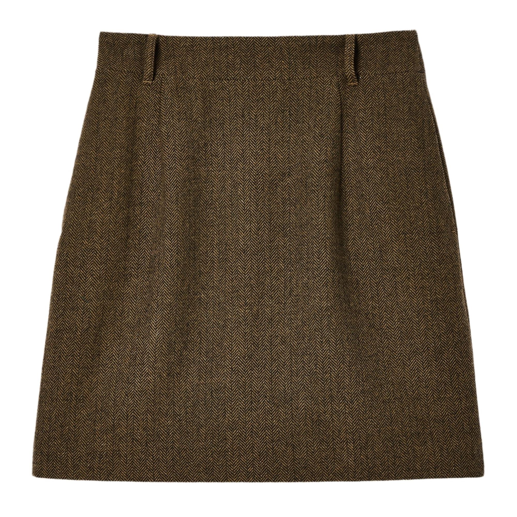 Product image 1 of 8 of Joules Women's Bramble Tweed Skirt - Brown